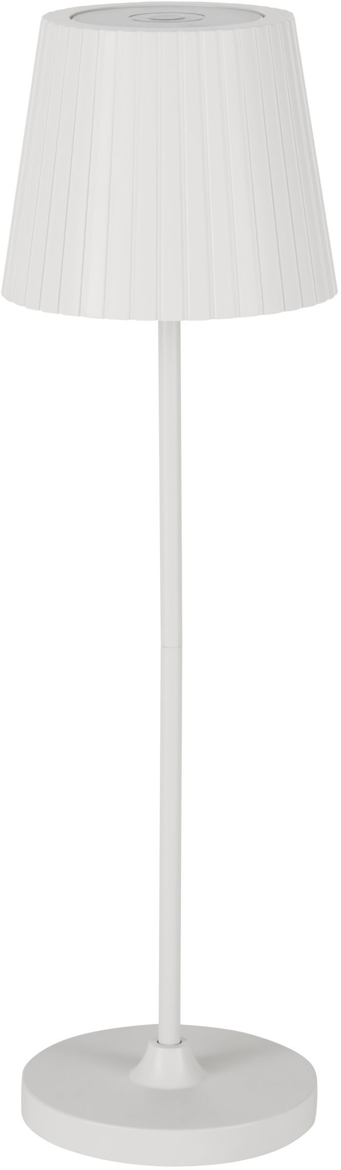 EGLO Tischleuchte »CABOZO Tischlampe - Kunststoff - LED - 3,8W - IP44« LED-Modul 1 Stk. Neutralweiß | Warmweiß Solarleuchte, Außentischleuchte, Akku, Leselampe, H37 x Ø11 cm