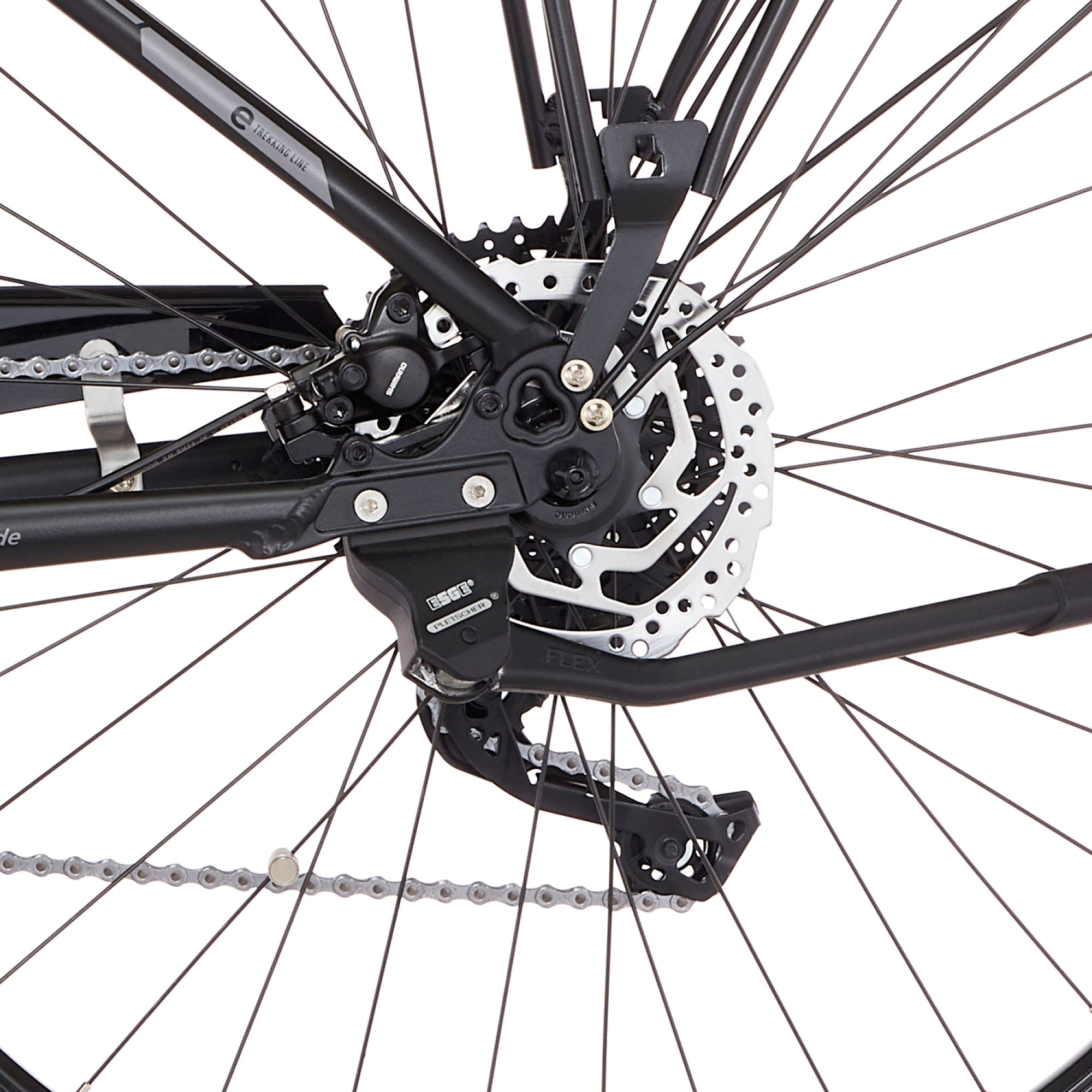 FISCHER Fahrrad E-Bike »VIATOR ETD 1861«, 10 Gang, Shimano, Deore, Mittelmotor 250 W, (mit Faltschloss), Pedelec, Elektrofahrrad für Damen u. Herren