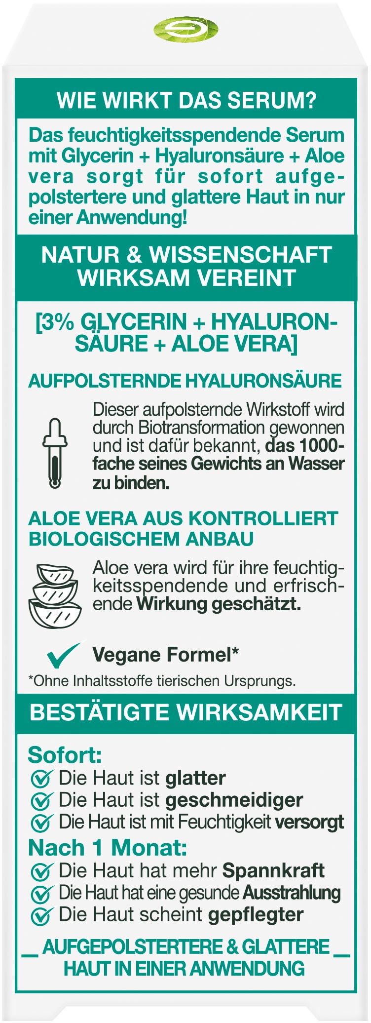 GARNIER Gesichtsserum »SkinActive Hyaluron Aloe Serum«