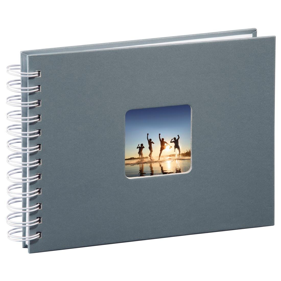 Hama Fotoalbum »Spiralalbum 24 x 17 cm, 50 weiße Seiten, Fotoalbum, grau«