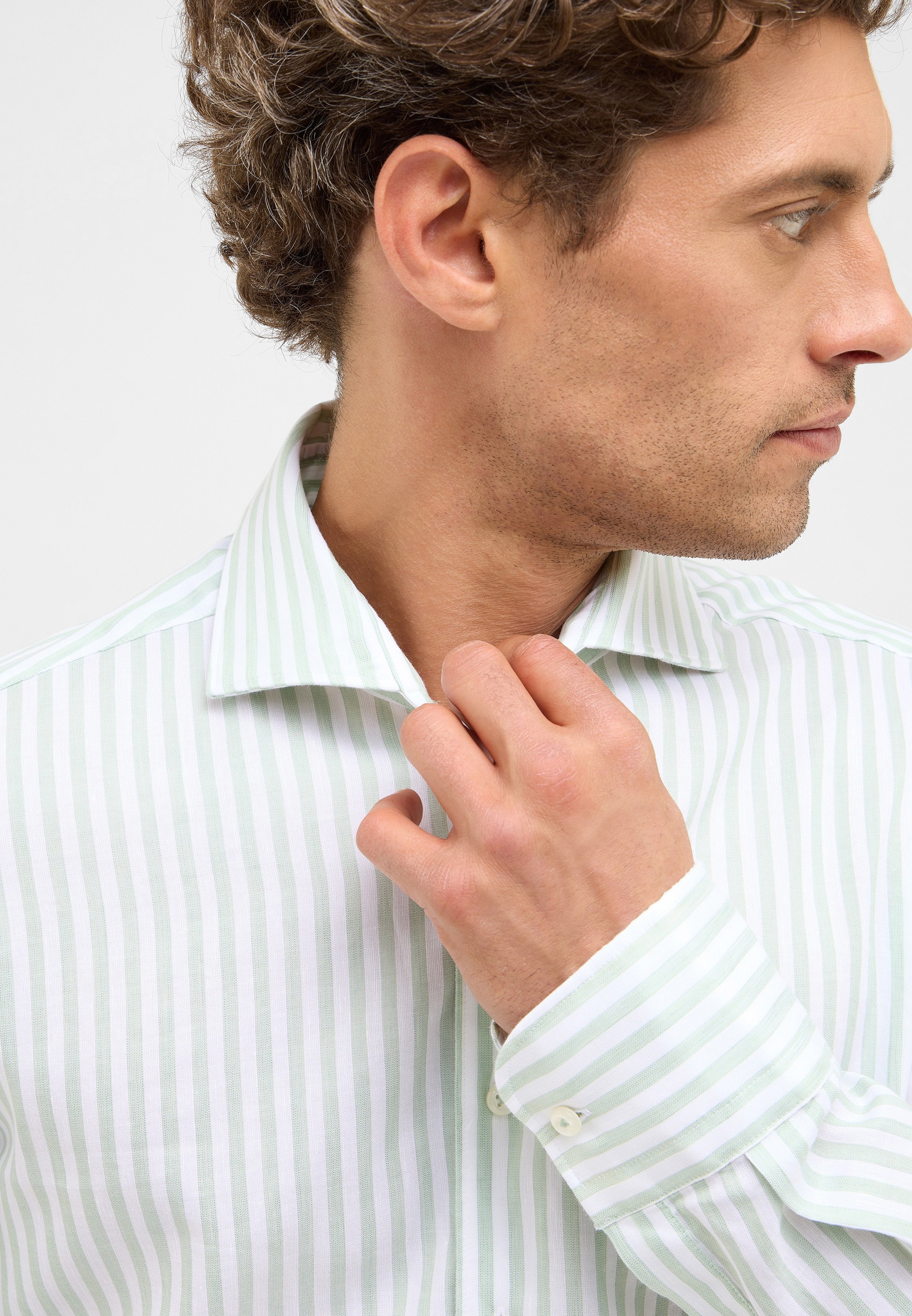 Eterna Langarmhemd »SLIM FIT« EASY IRON (bügelleicht)