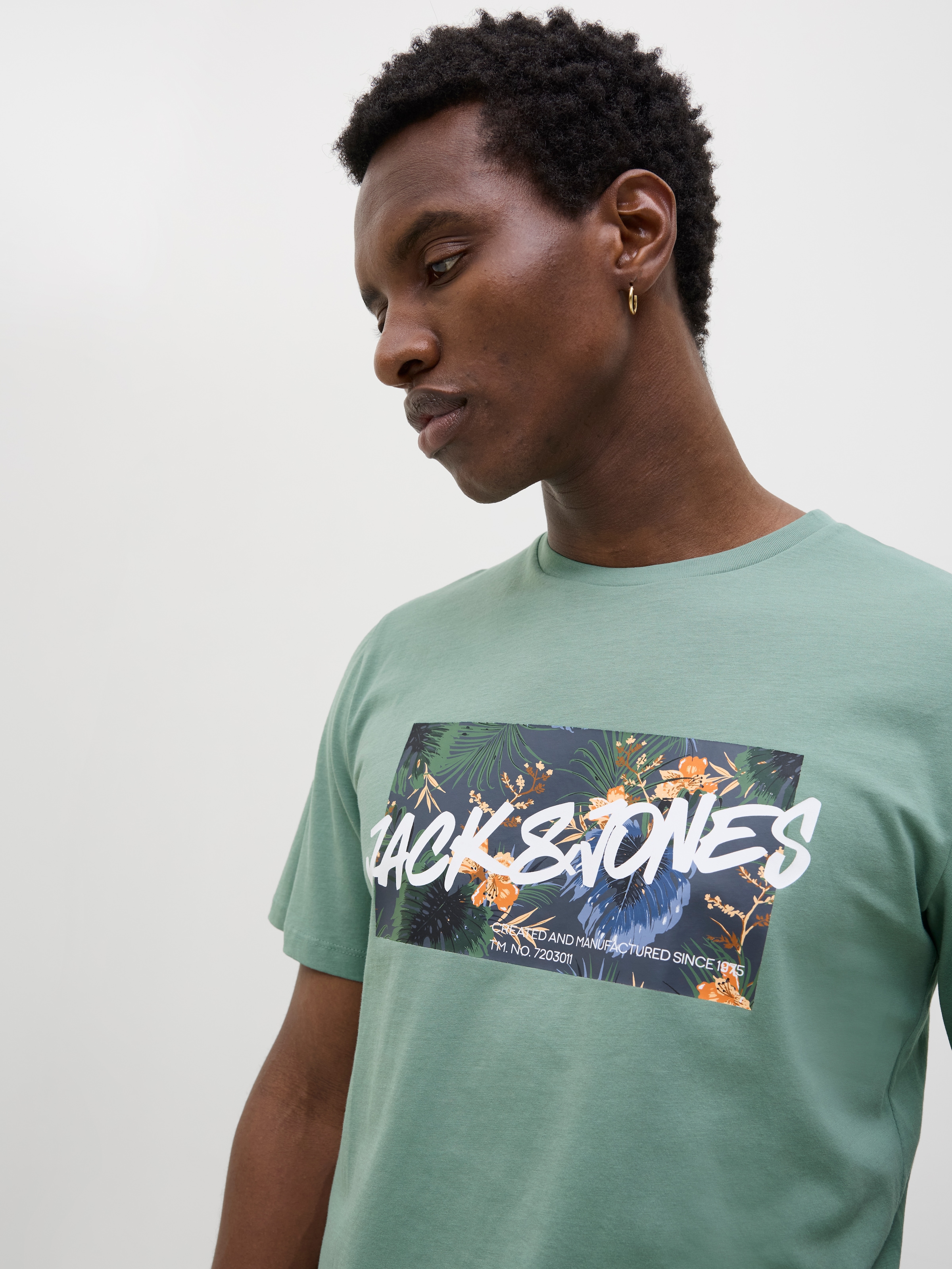 Jack & Jones Print-Shirt »JJHAWAII SHAPE TEE SS CREW NECK«