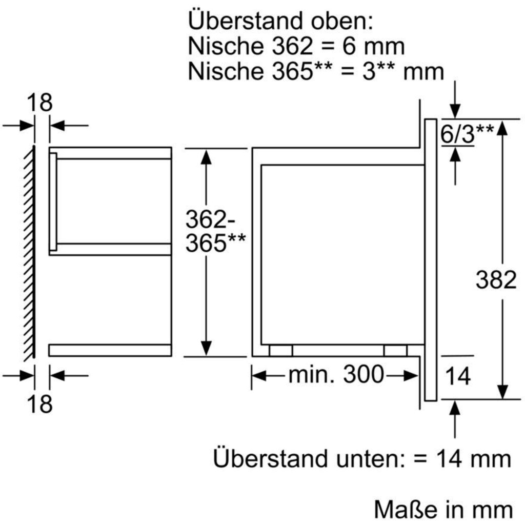 NEFF Einbau-Mikrowelle »N 70 C17GR00N0«, Grill-Mikrowelle, 900 W