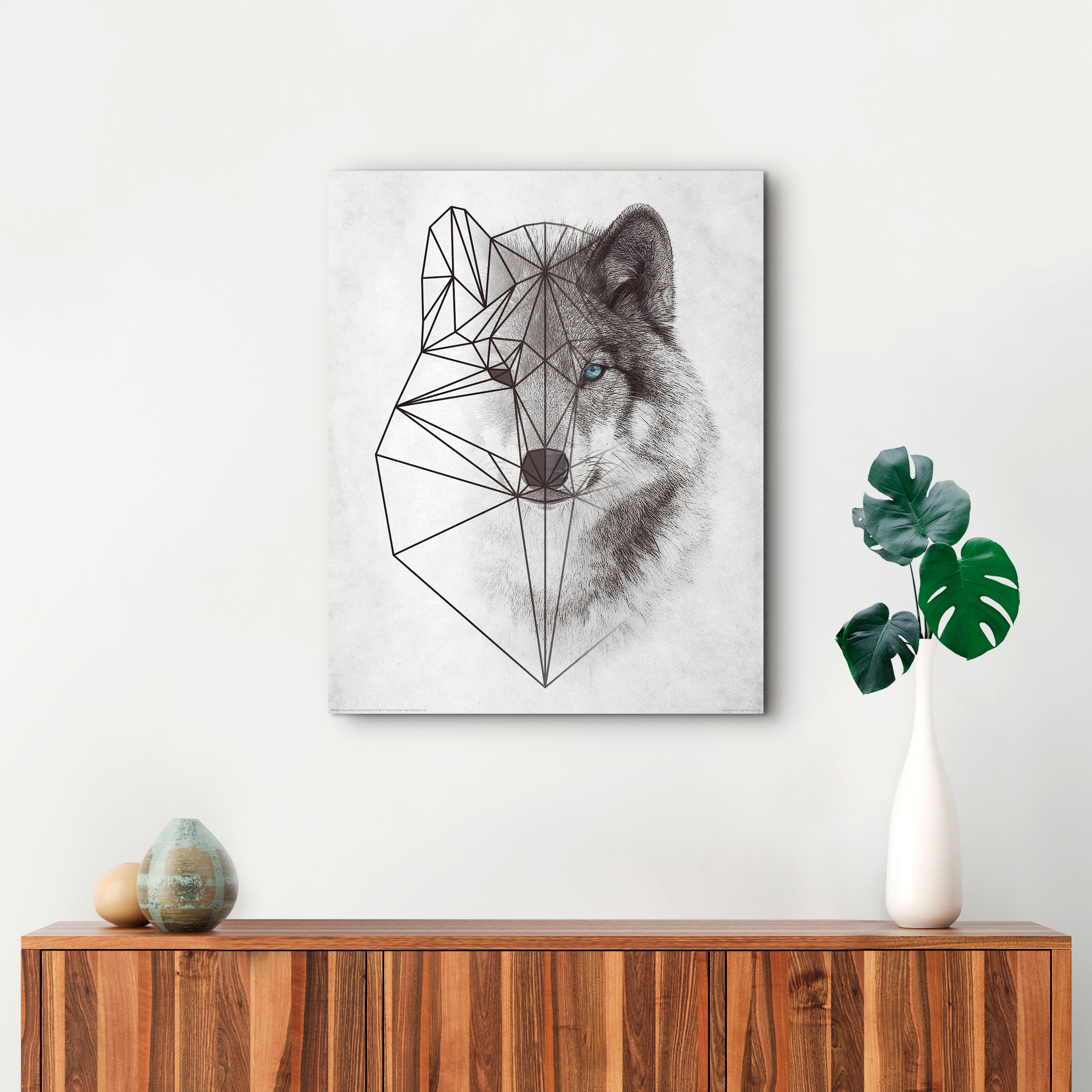Reinders! Holzbild Wolf«, bestellen »Polygonic auf Raten St.) (1