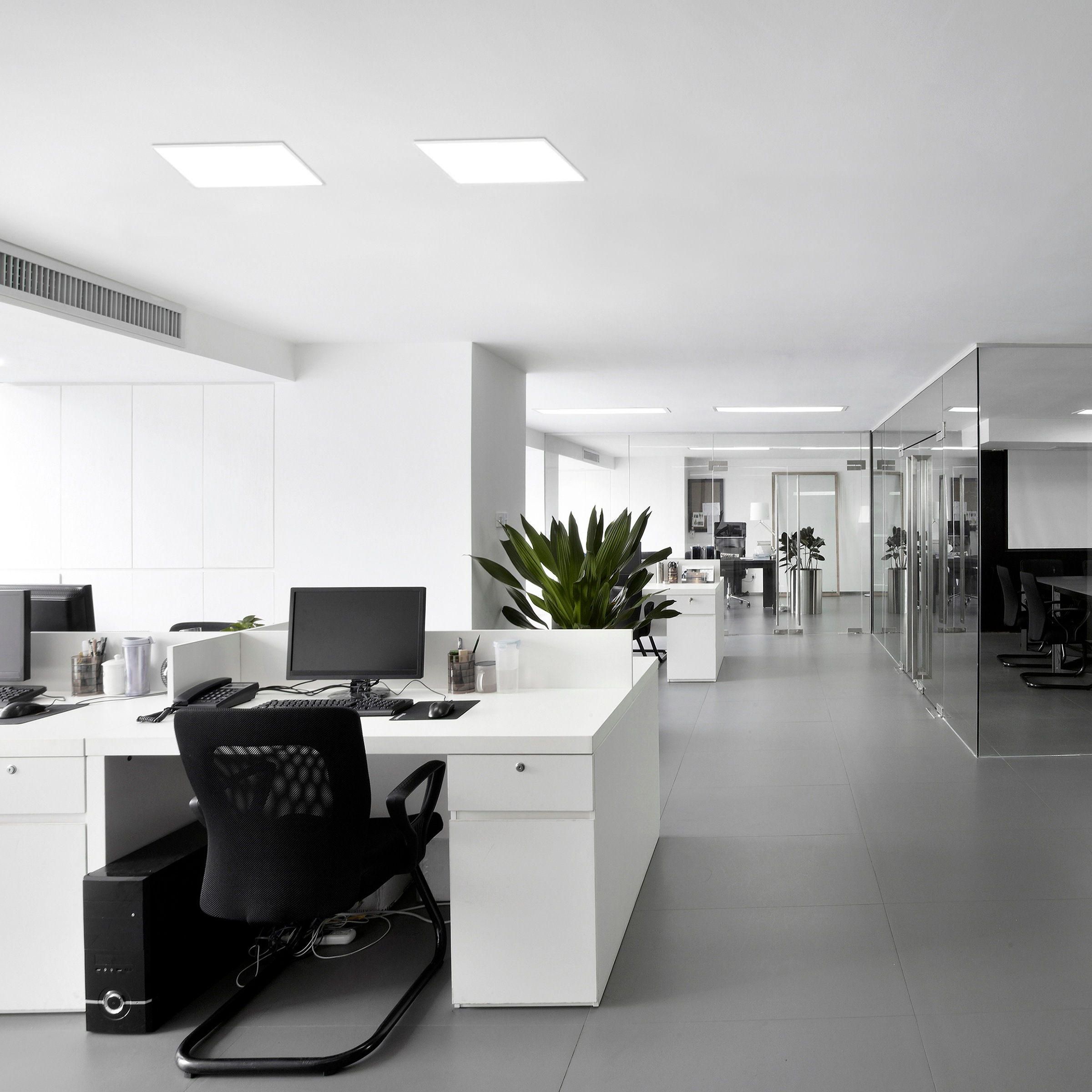 näve LED Panel »Carente«, 1 flammig, Leuchtmittel LED-Board | LED fest integriert, CCT, Nachlichtfunktion, dimmbar, incl. Fernbedienung, Farbe: weiß/klar