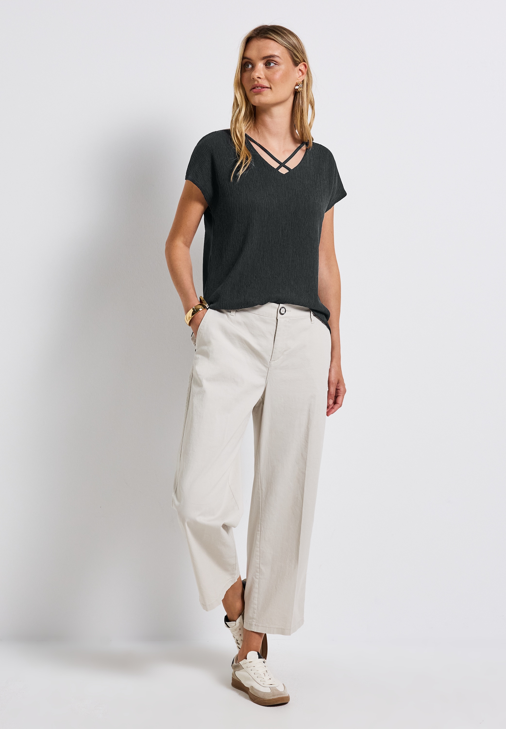 STREET ONE Shirttop mit Struktur