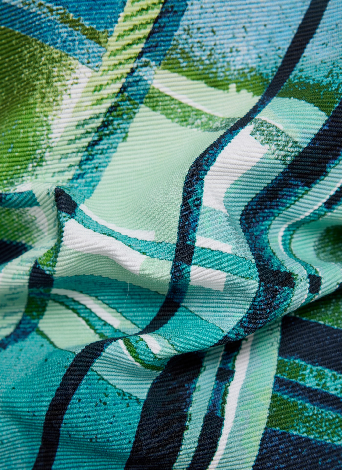 Rabe 3/4-Arm-Shirt mit grafischem Muster und Stehkragen