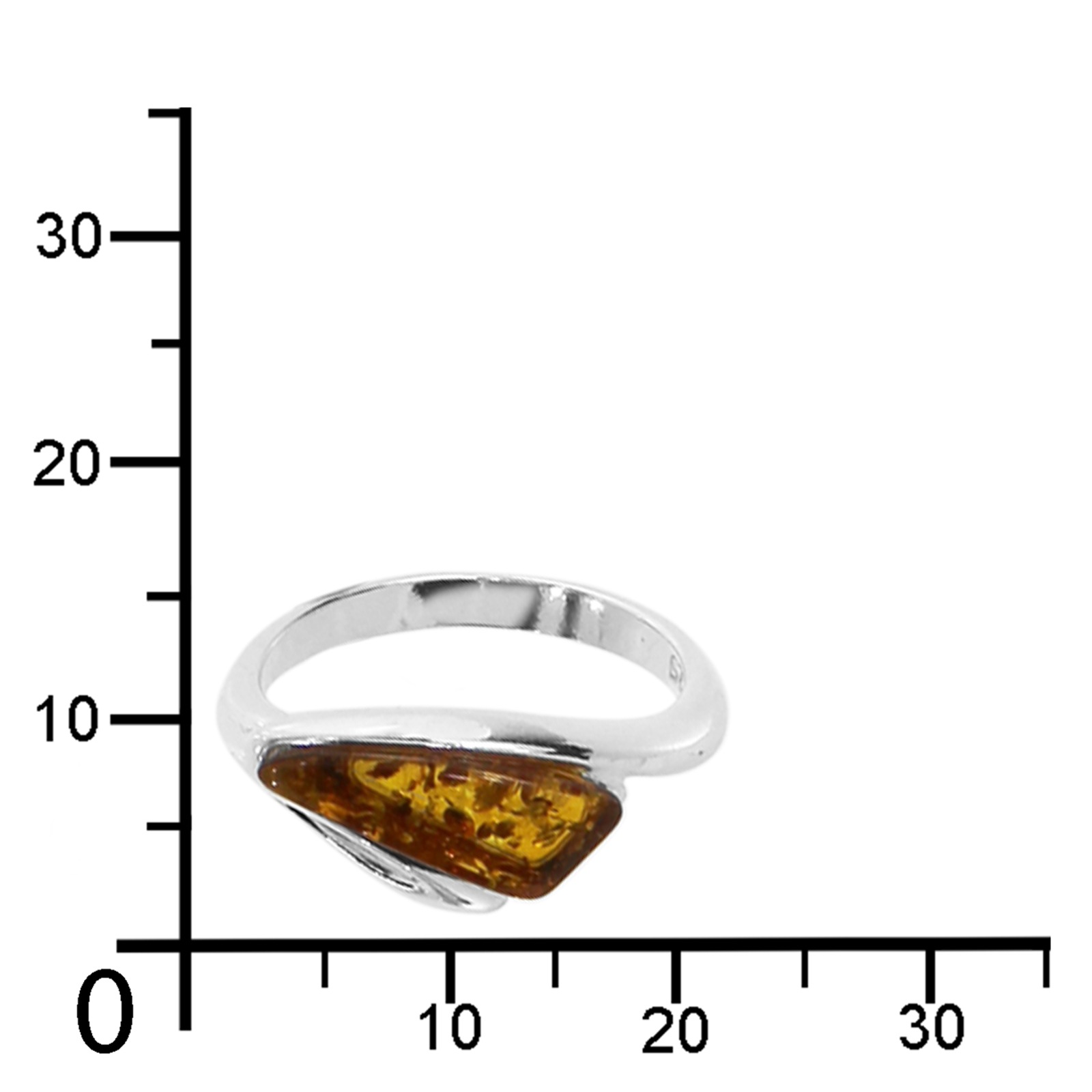 OSTSEE-SCHMUCK Fingerring »- Terese - Silber 925/000 - Bernstein«