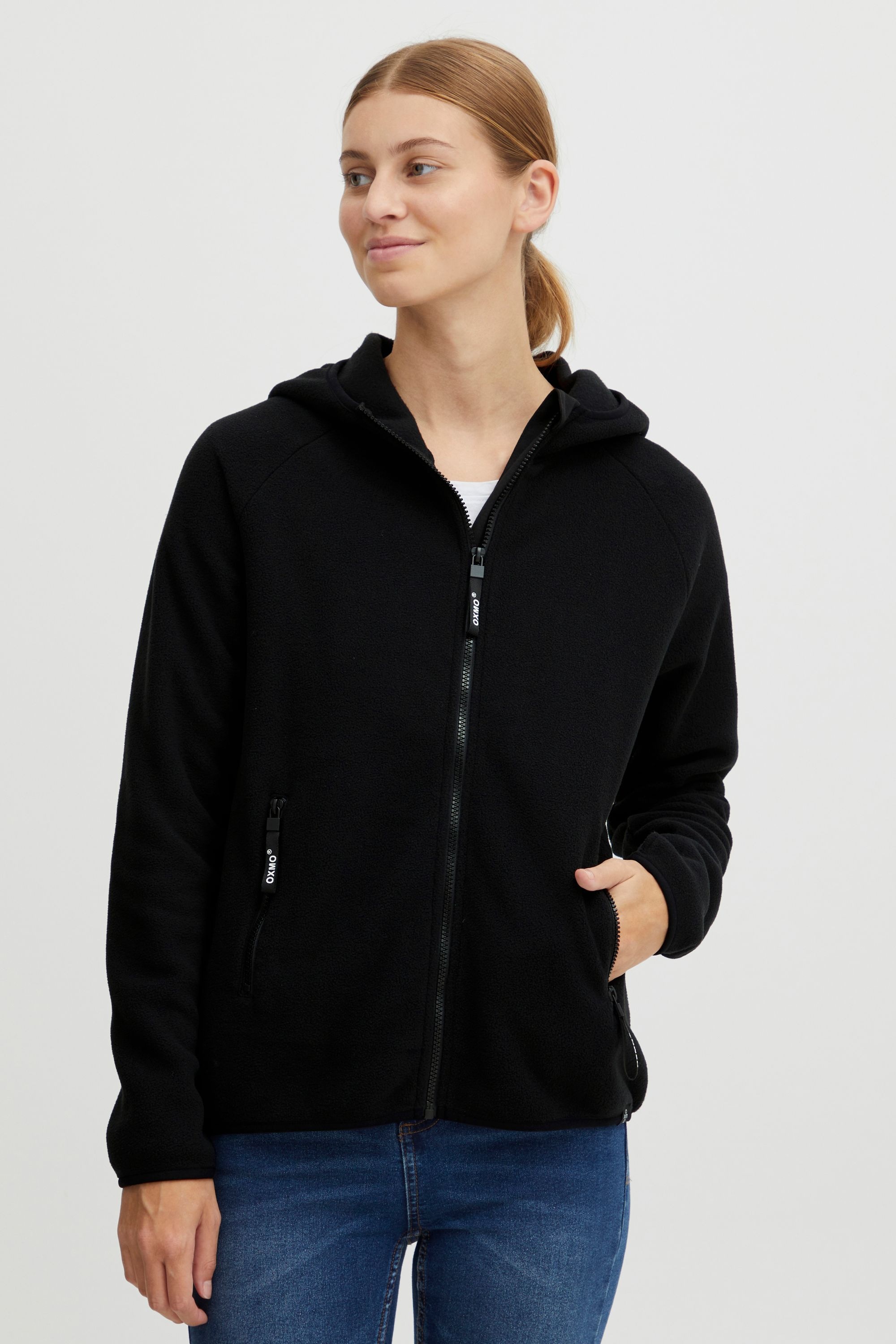 OXMO Fleecejacke »Fleecejacke OXFinja«, mit Kapuze
