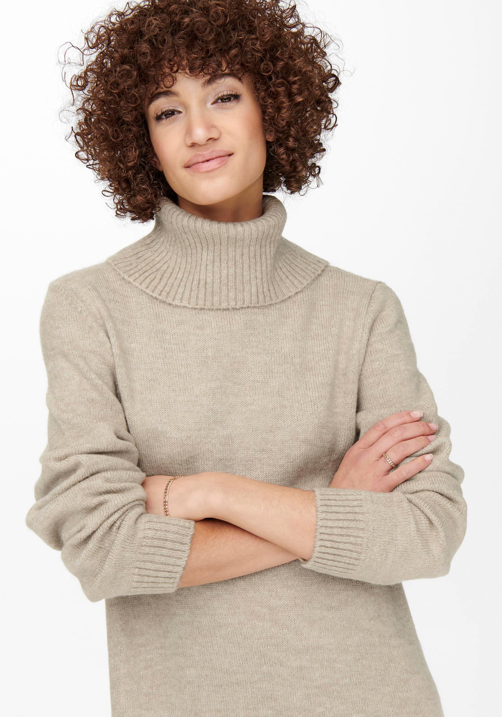 ONLY Strickkleid »ONLBRANDIE L/S ROLL NECK DRESS«