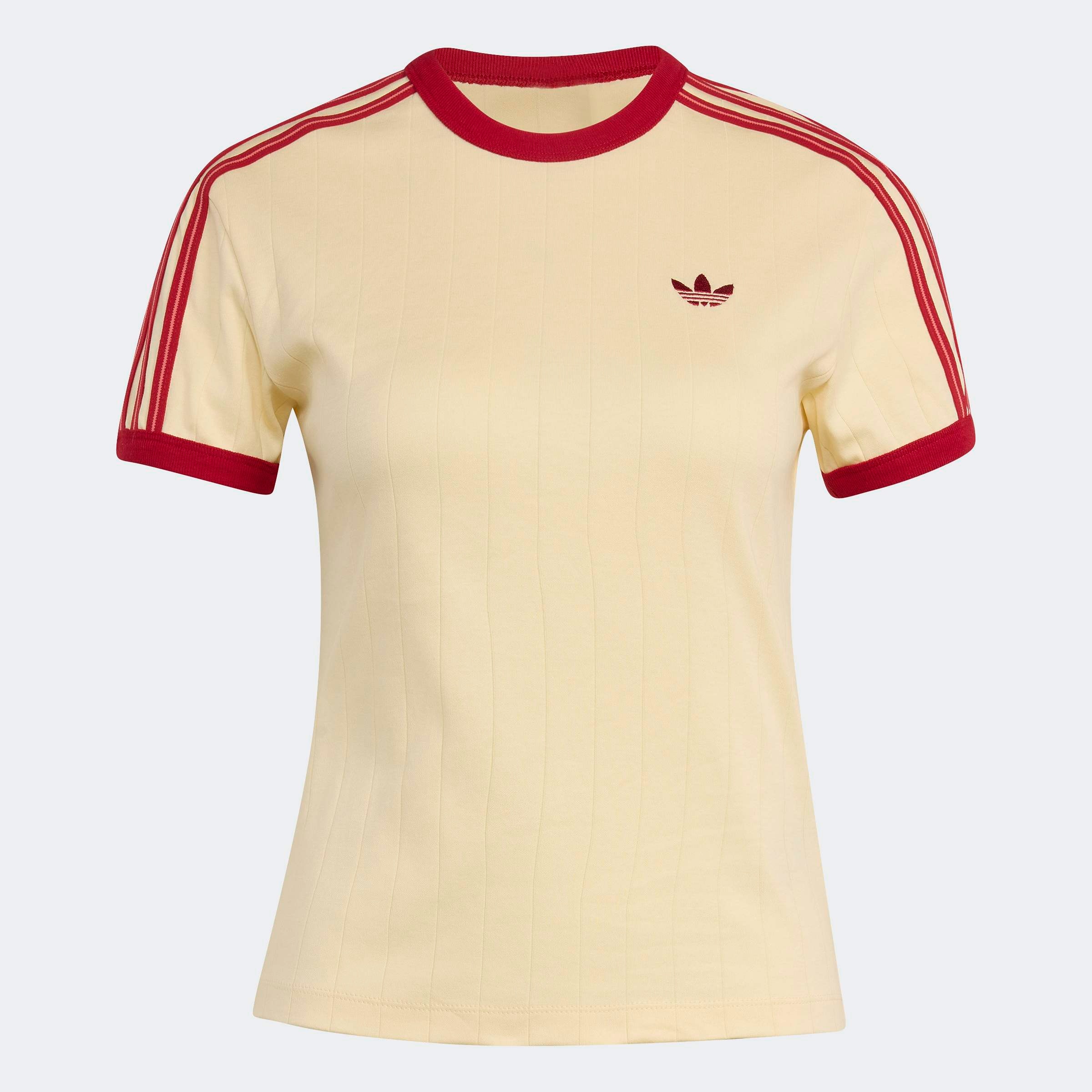 adidas Originals T-Shirt », SCHMAL GESCHNITTEN, NADELSTREIFEN« mit Nadelstreifen-Design, ohne Verschluss, aus Interlock-Material