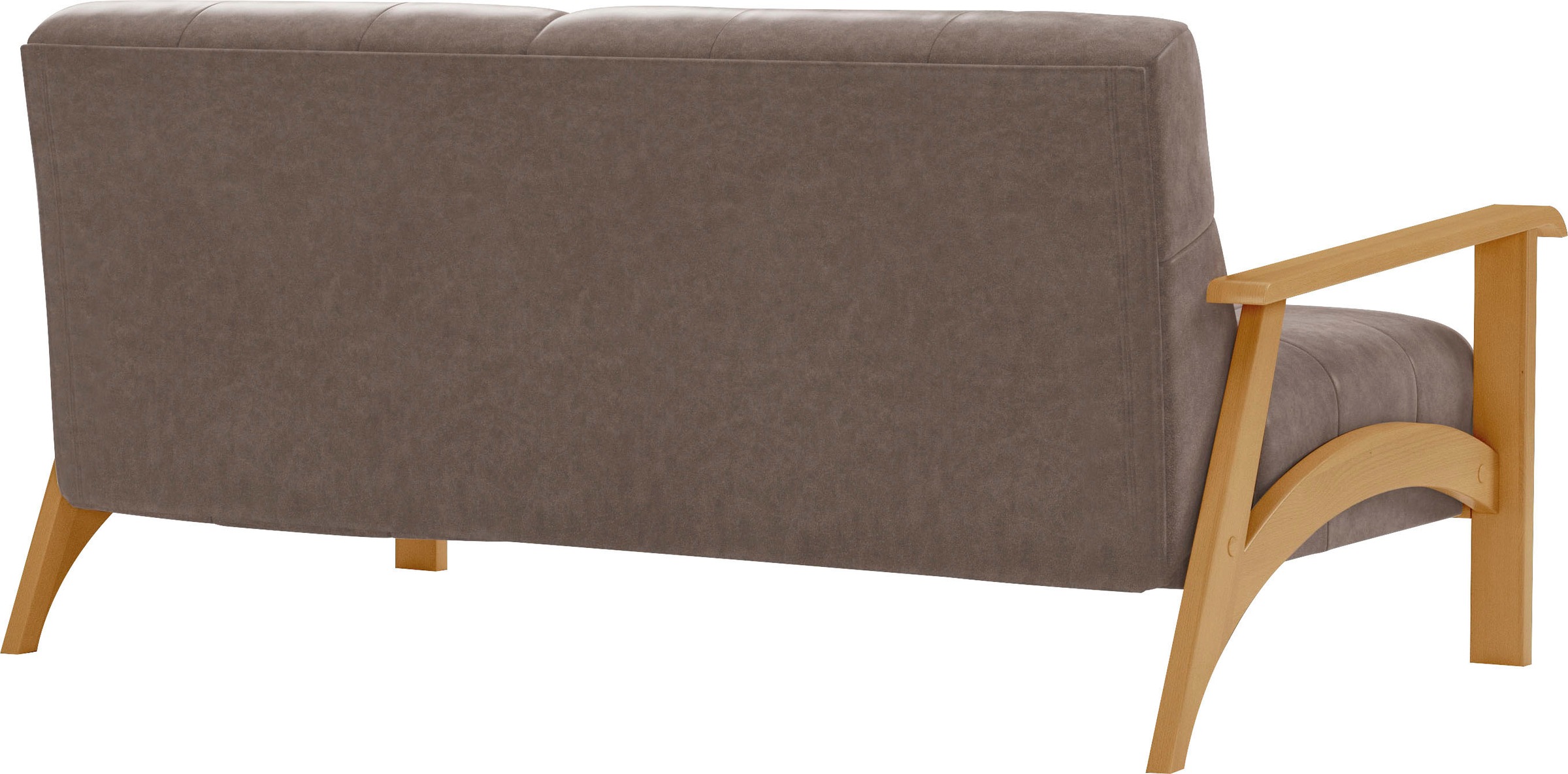 sit&more 2,5-Sitzer »Billund«, Armlehnen aus eichefarbigem Buchenholz, verschiedene Bezüge und Farben