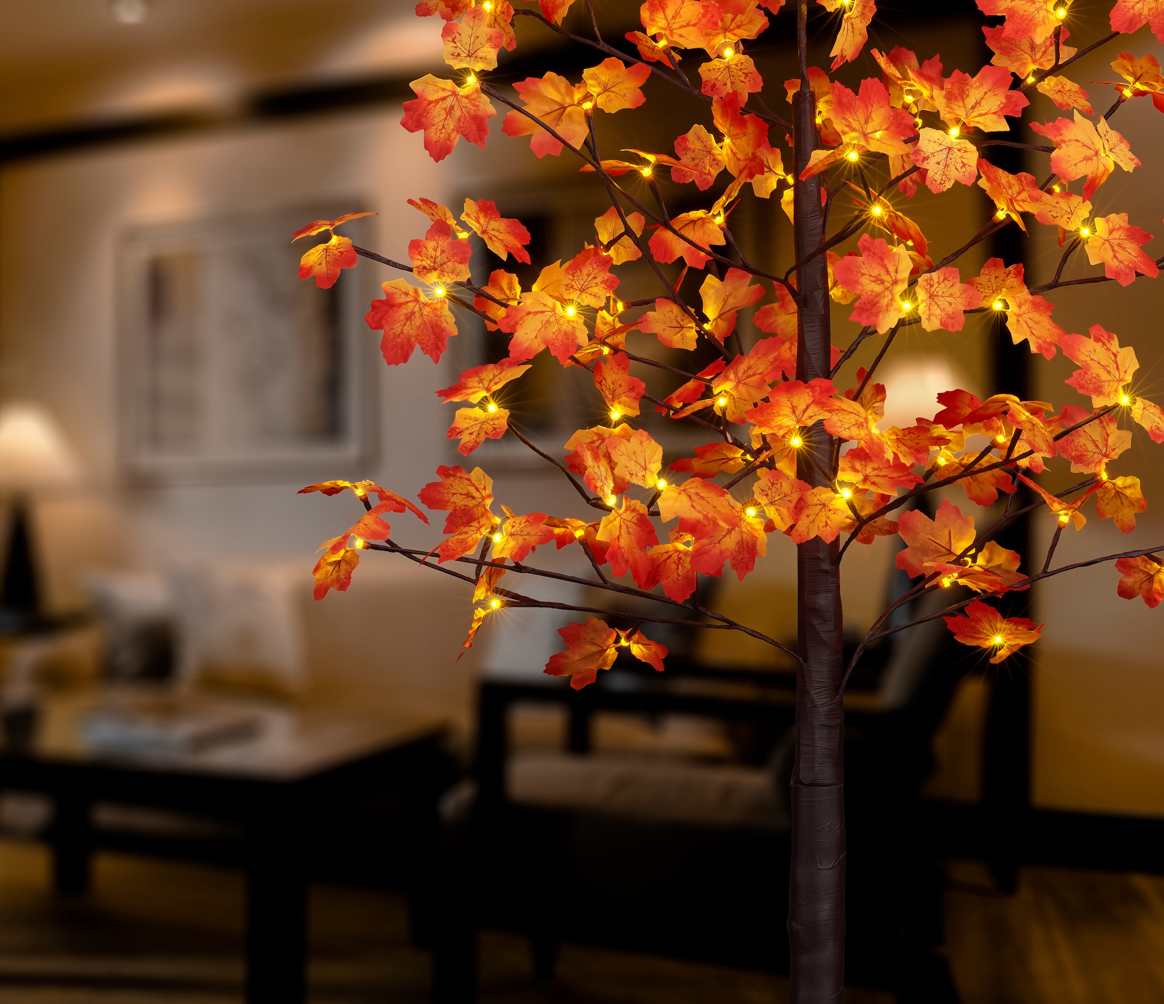 BONETTI LED Baum »Weihnachtsdeko«, 96 Jahren Garantie Beleuchteter mit 3 Herbstbaum XXL | mit Deko- kaufen flammig-flammig, online Ahornblättern