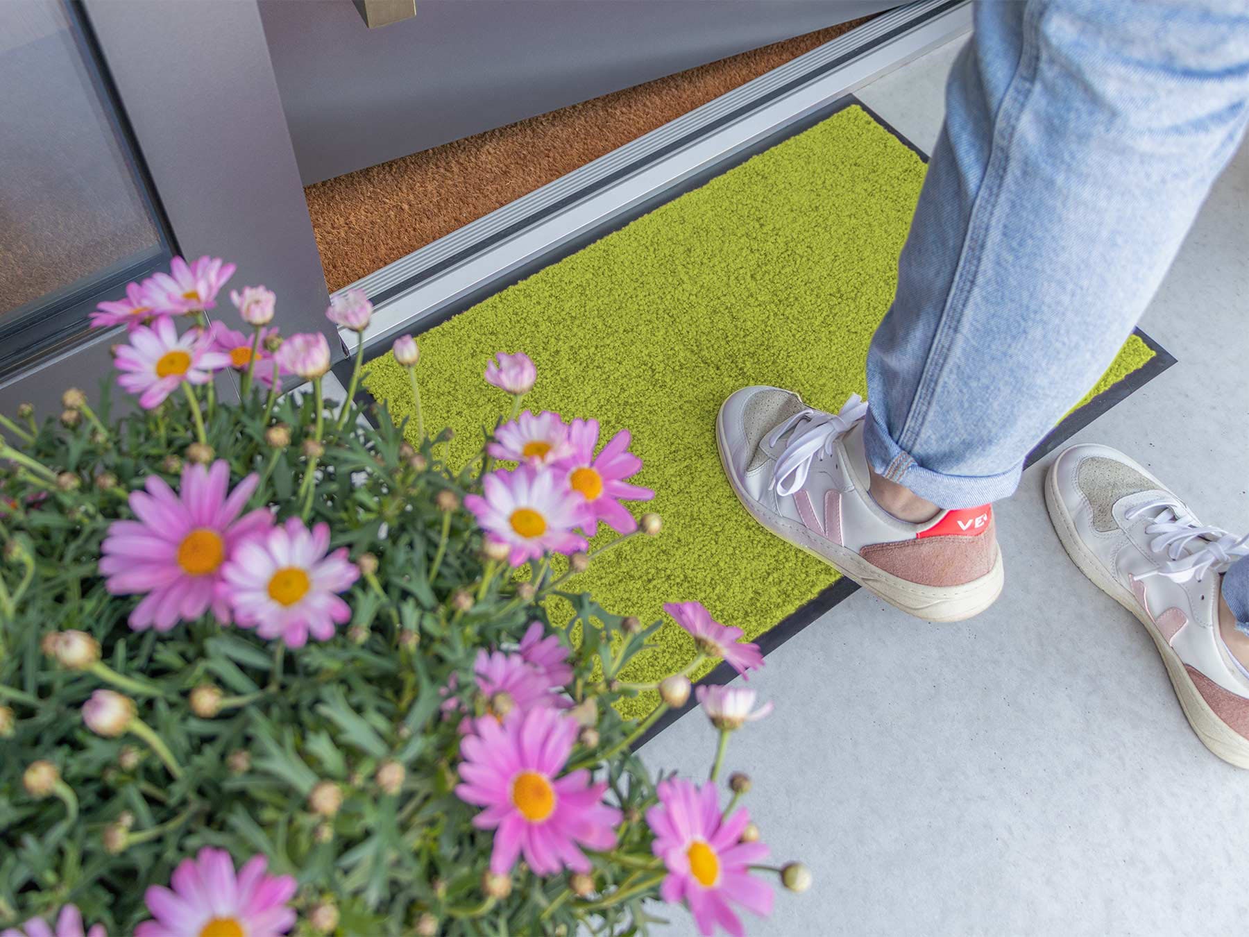Primaflor-Ideen in Textil Fußmatte »CLEAN, Made in Belgium«, rechteckig, 8,5 mm Höhe, Schmutzfangmatte, große Farbauswahl, waschbar