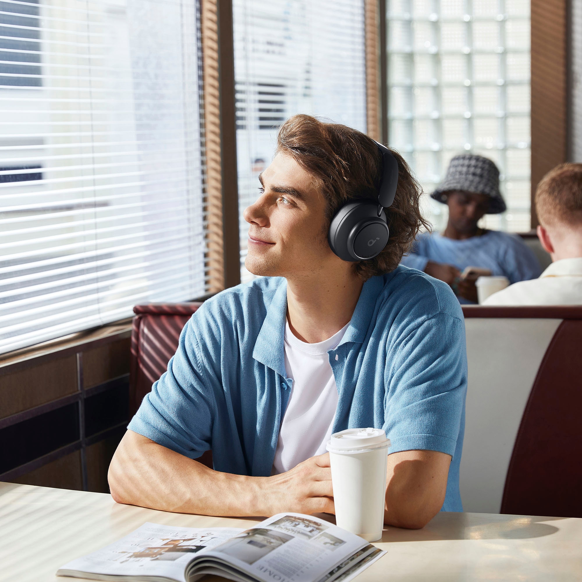 Anker Bluetooth-Kopfhörer »Soundcore Space Q45«, Bluetooth-AVRCP Bluetooth-A2DP Bluetooth-HFP, Adaptive Noise-Cancelling-Freisprechfunktion-Hi-Res-kompatibel mit Siri