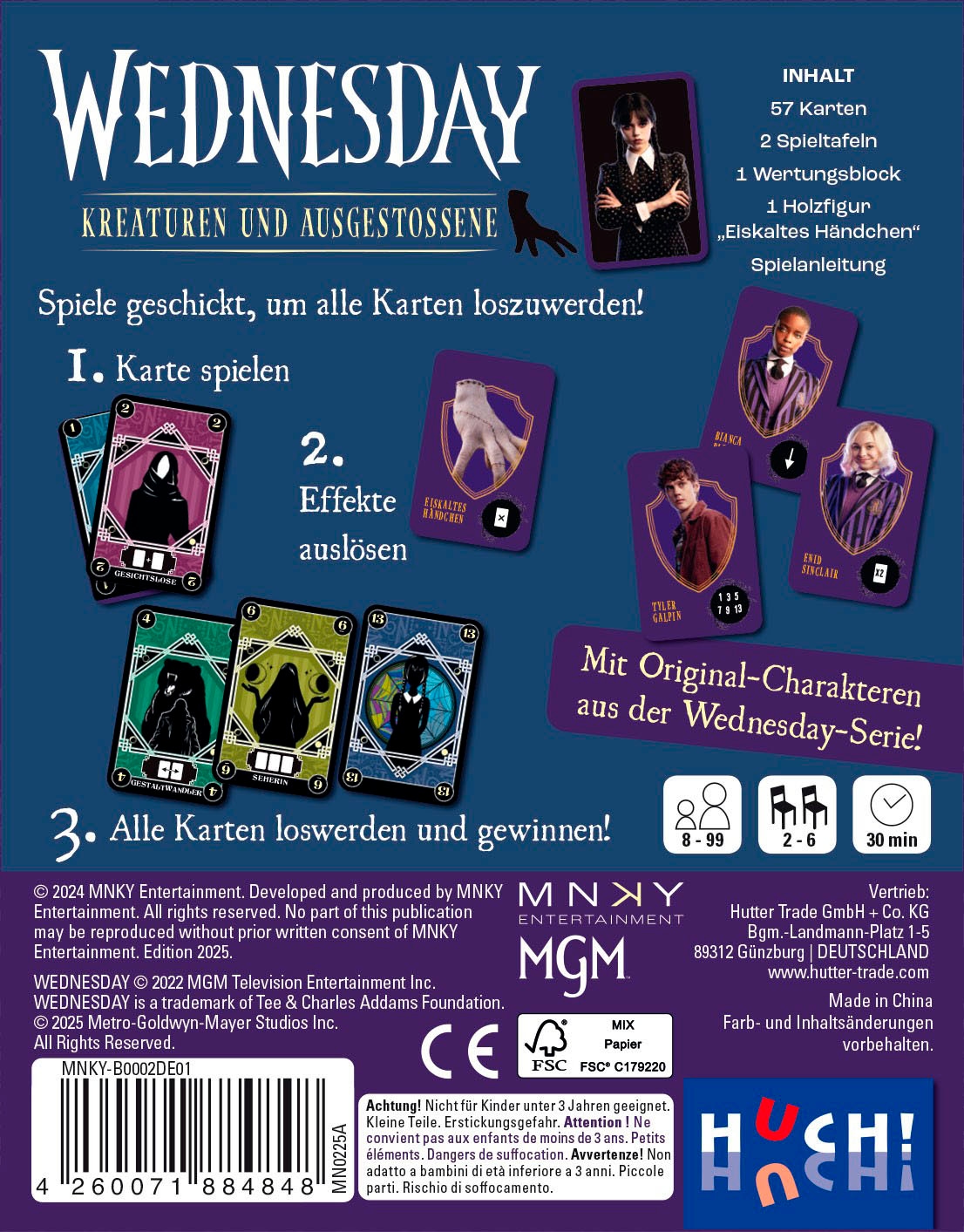 HUCH! Spiel »Wednesday - Kreaturen und Ausgestoßene«