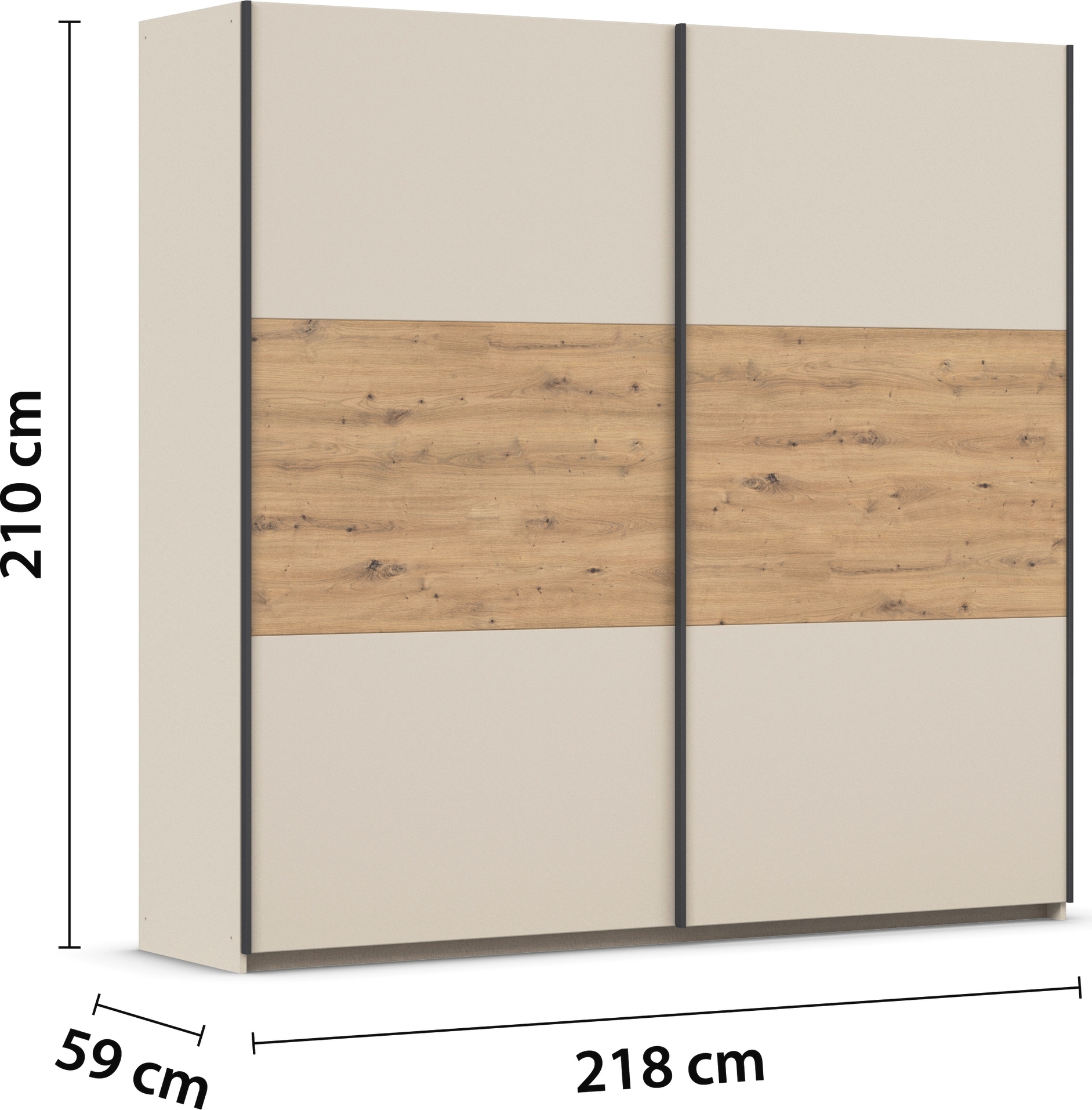 rauch Schwebetürenschrank »Kleiderschrank Schrank Garderobe Garderobenschrank Wäscheschrank NEO«, (in 3 verschiedenen Ausstattungen BASIC/CLASSIC/PREMIUM), mit großzügigem Stauraum und vielfältigen Farbkombinationen