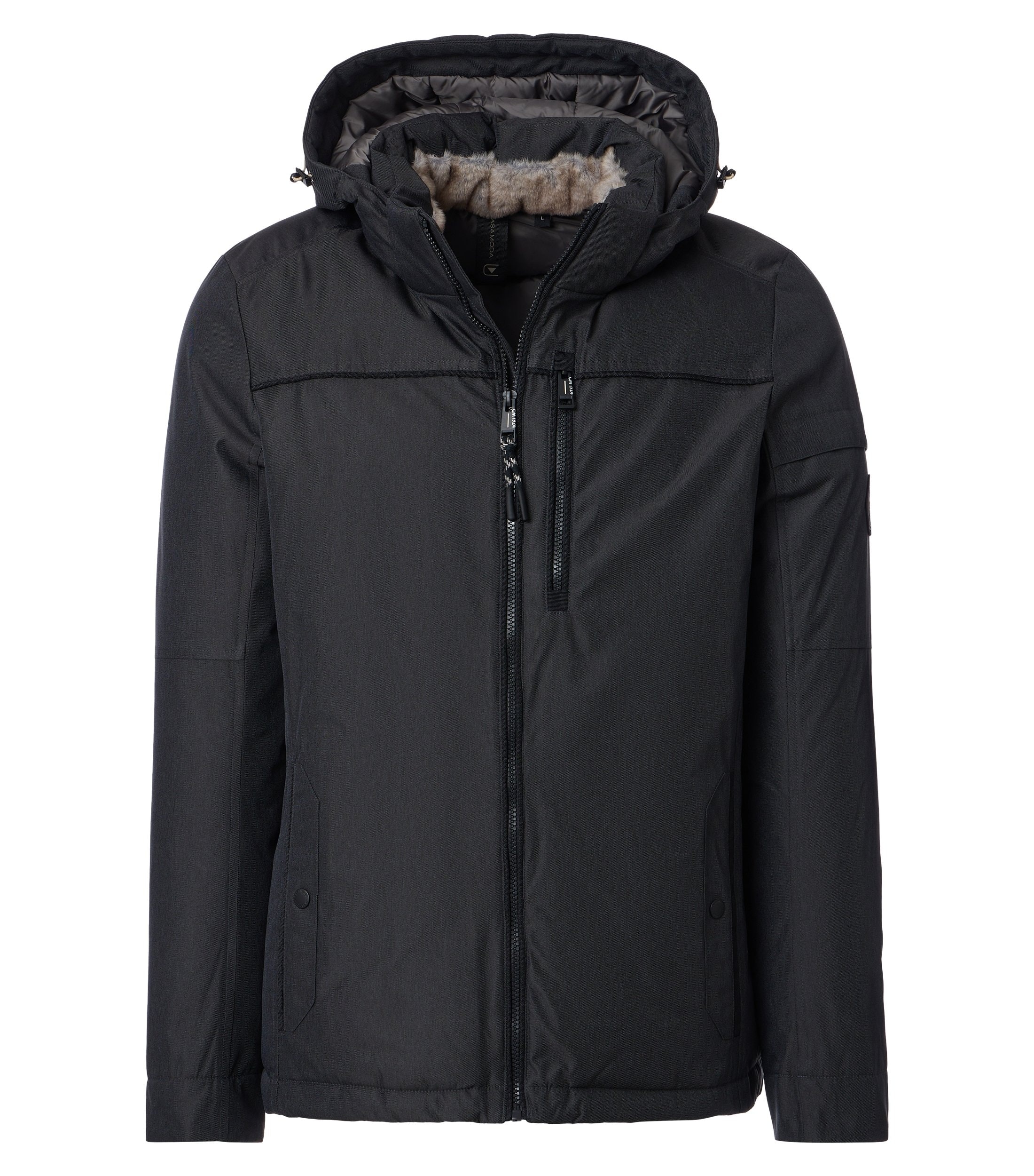 CASAMODA Winterjacke mit Kapuze mit Kapuze und Reißverschluss