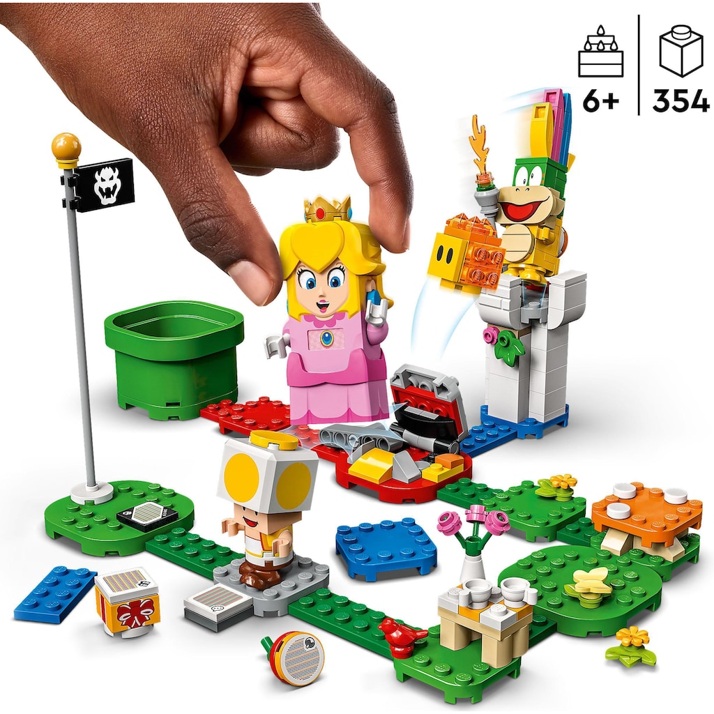 LEGO® Konstruktionsspielsteine »Abenteuer mit Peach – Starterset (71403), LEGO® Super Mario«, (354 St.)