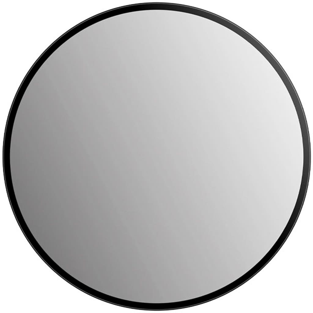 Talos Badspiegel »Picasso schwarz Ø 25 cm«, hochwertiger Aluminiumrahmen
