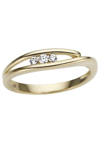 Diamantring »Schmuck Geschenk Gold 333 Damenring Goldring Diamant«