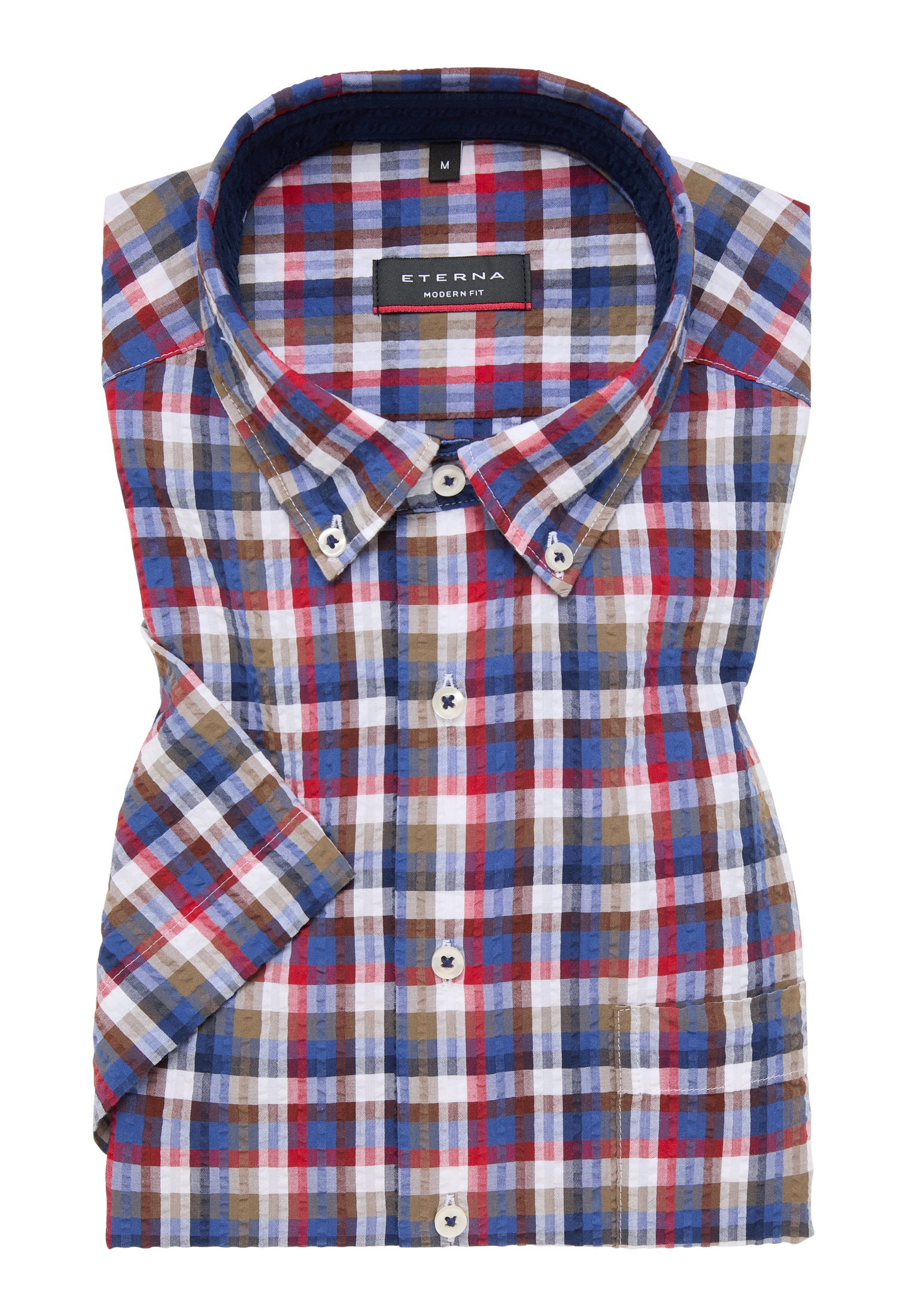 Eterna Kurzarmhemd »MODERN FIT« EASY IRON (bügelleicht)