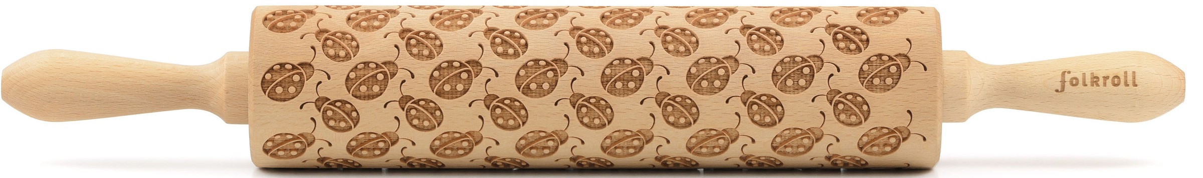 folkroll Teigroller »3D-Motiv-Teigrolle« Marienkäfer