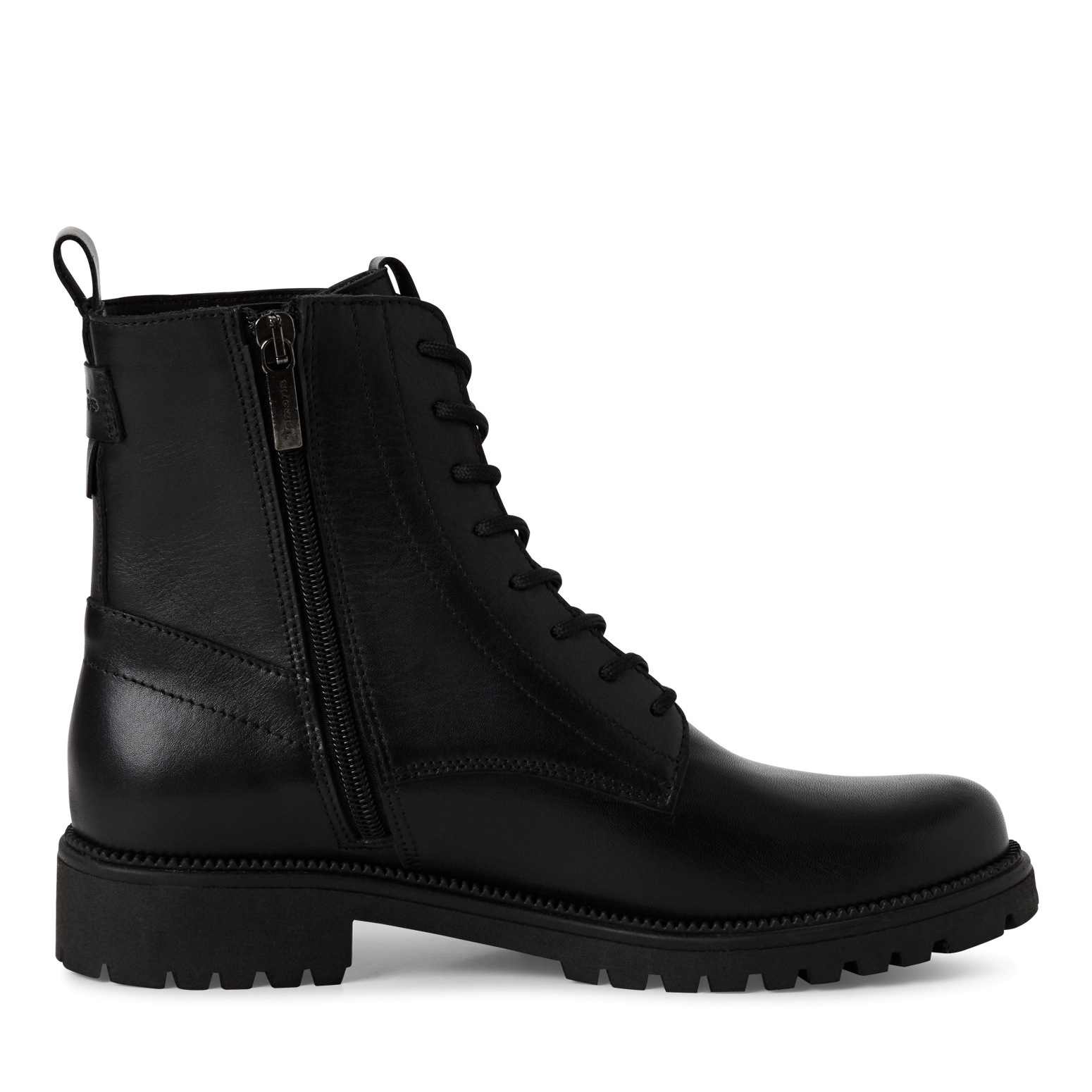 Tamaris Schnürstiefelette, Blockabsatz, Schnürboots, Businessschuh mit dezenten Ziernähten