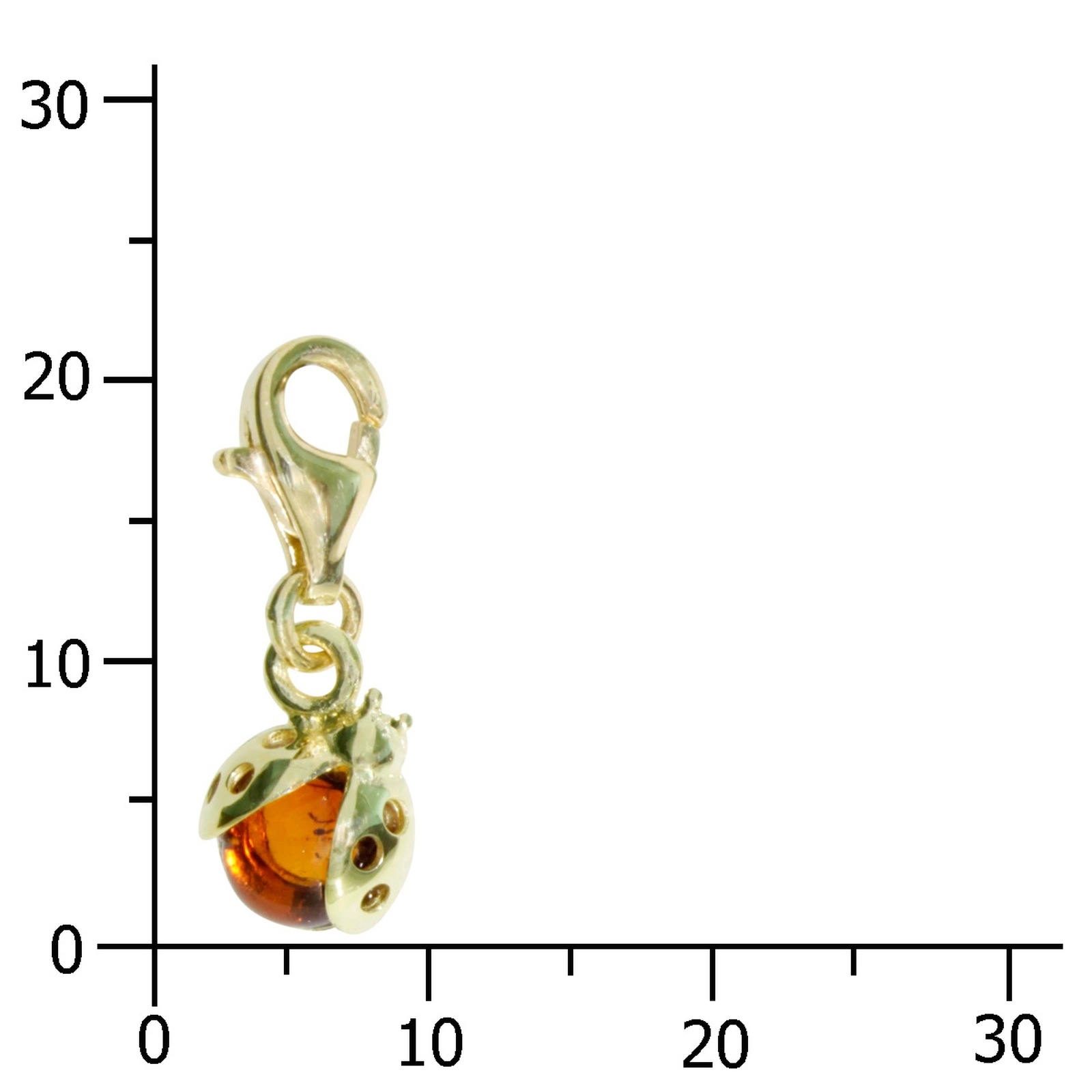 OSTSEE-SCHMUCK Kettenanhänger »- Marienkäfer - Gold 333/000 - Bernstein« ()