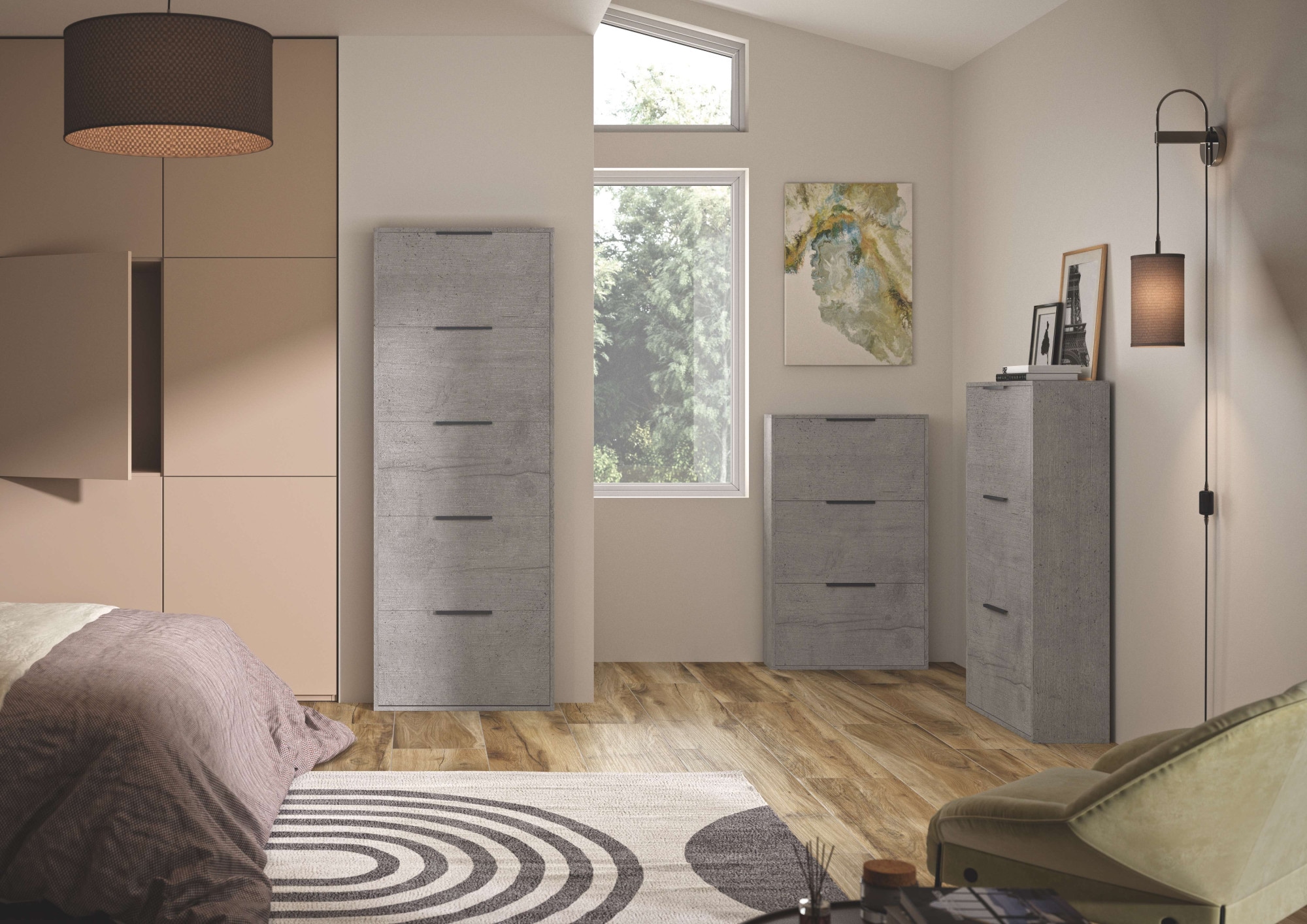 Composad Schuhschrank »Espresso,Schuhschrank, Schuhkipper, mit Klappen«, (1 St.), mit 3 Klappen, schmal