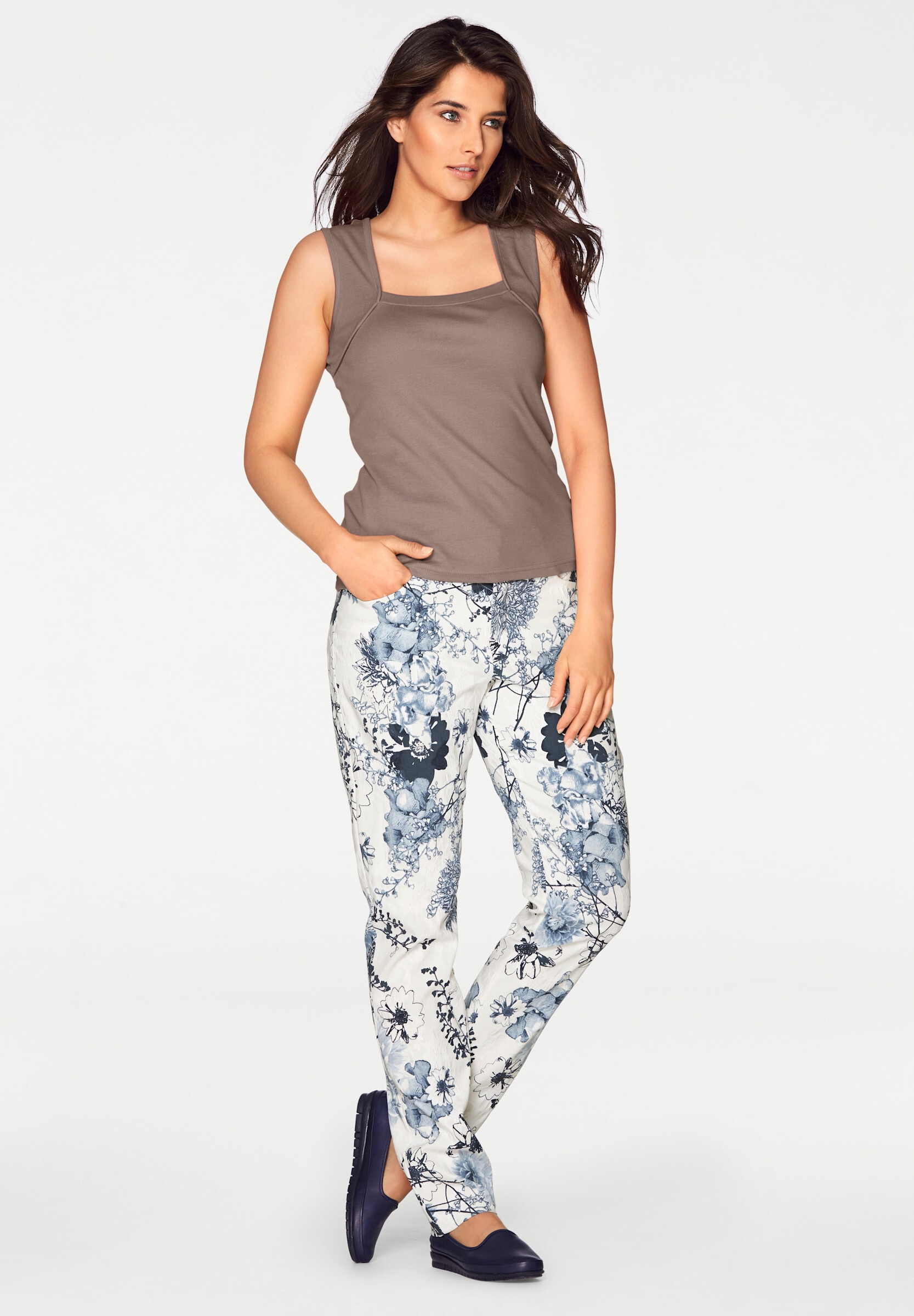 heine Shirttop »Carretop Shirttop mit Karree-Ausschnitt«