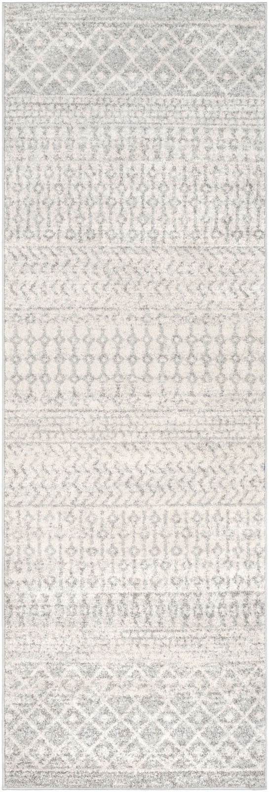 Livabliss Teppich »NICE« rechteckig 8 mm Höhe Skandi Design, Boho Kurzflor Wohnzimmerteppich, Schlafzimmer, Grau