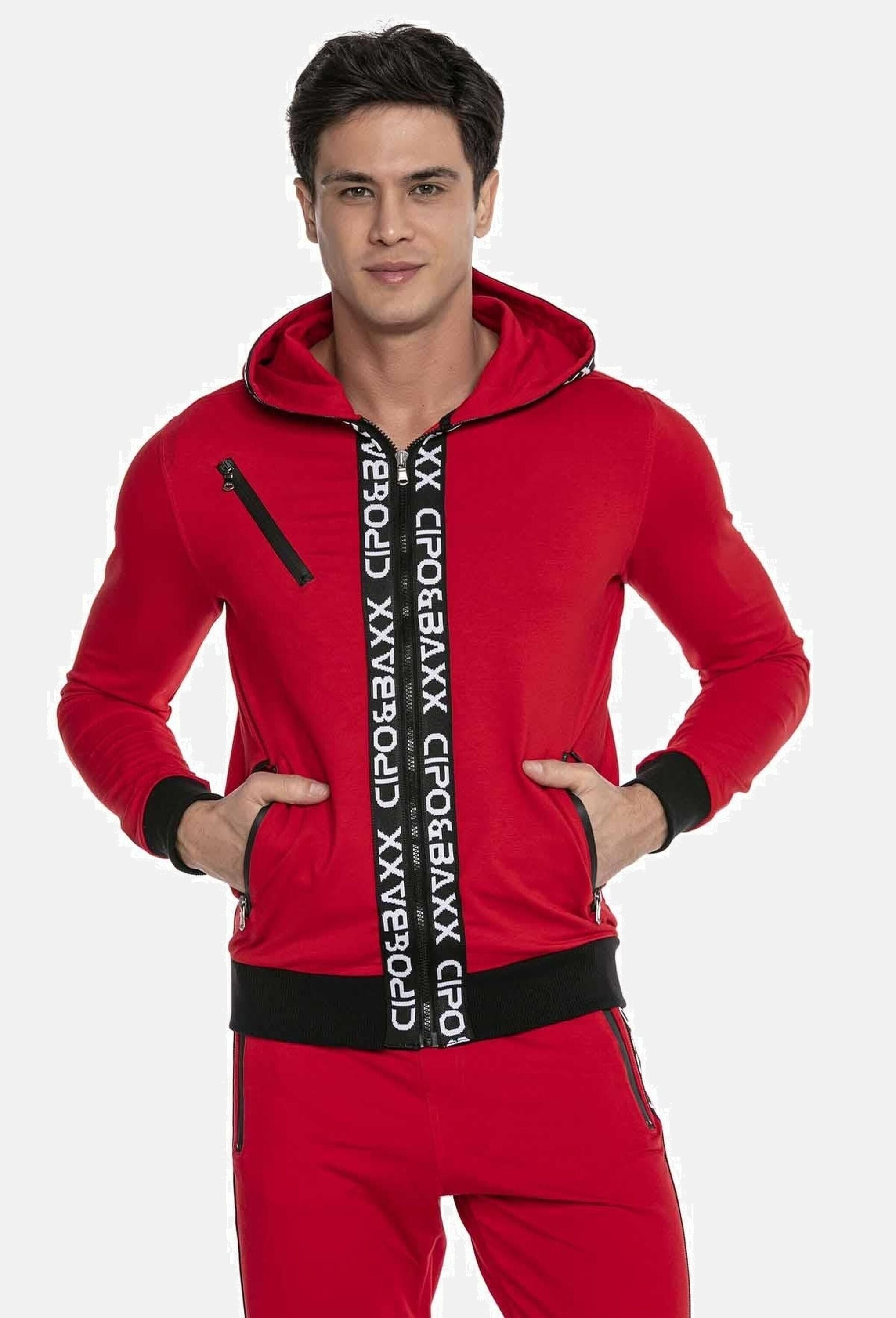 Cipo & Baxx Trainingsanzug »Cipo & Baxx Trainingsanzug« mit kontrastierenden Bündchen, CLR131