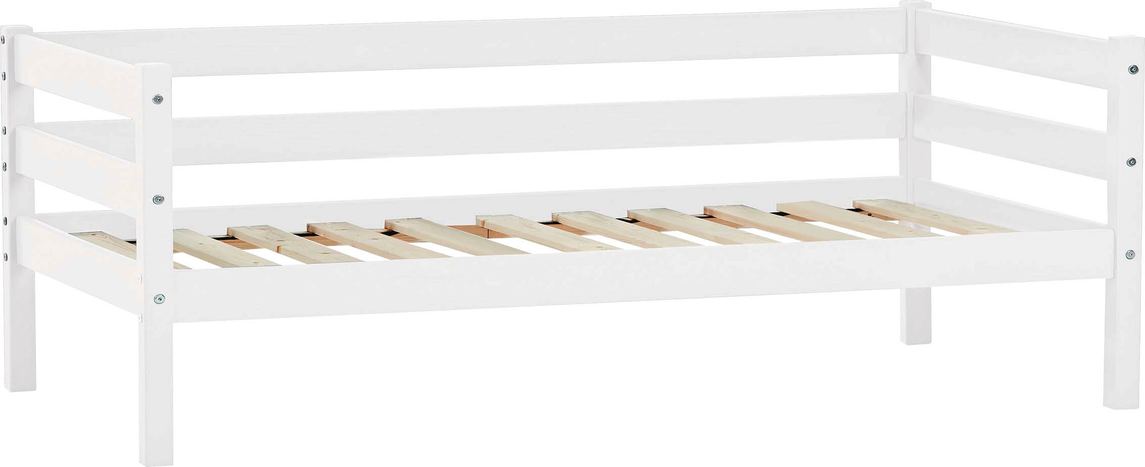 Hoppekids Einzelbett »ECO Comfort Kinderbett, Kiefer Massivholz, Jugendbett inkl. Rollrost«, 70x160 cm, wahlweise in verschieden Farben/ Matratze/ Absturzsicherung