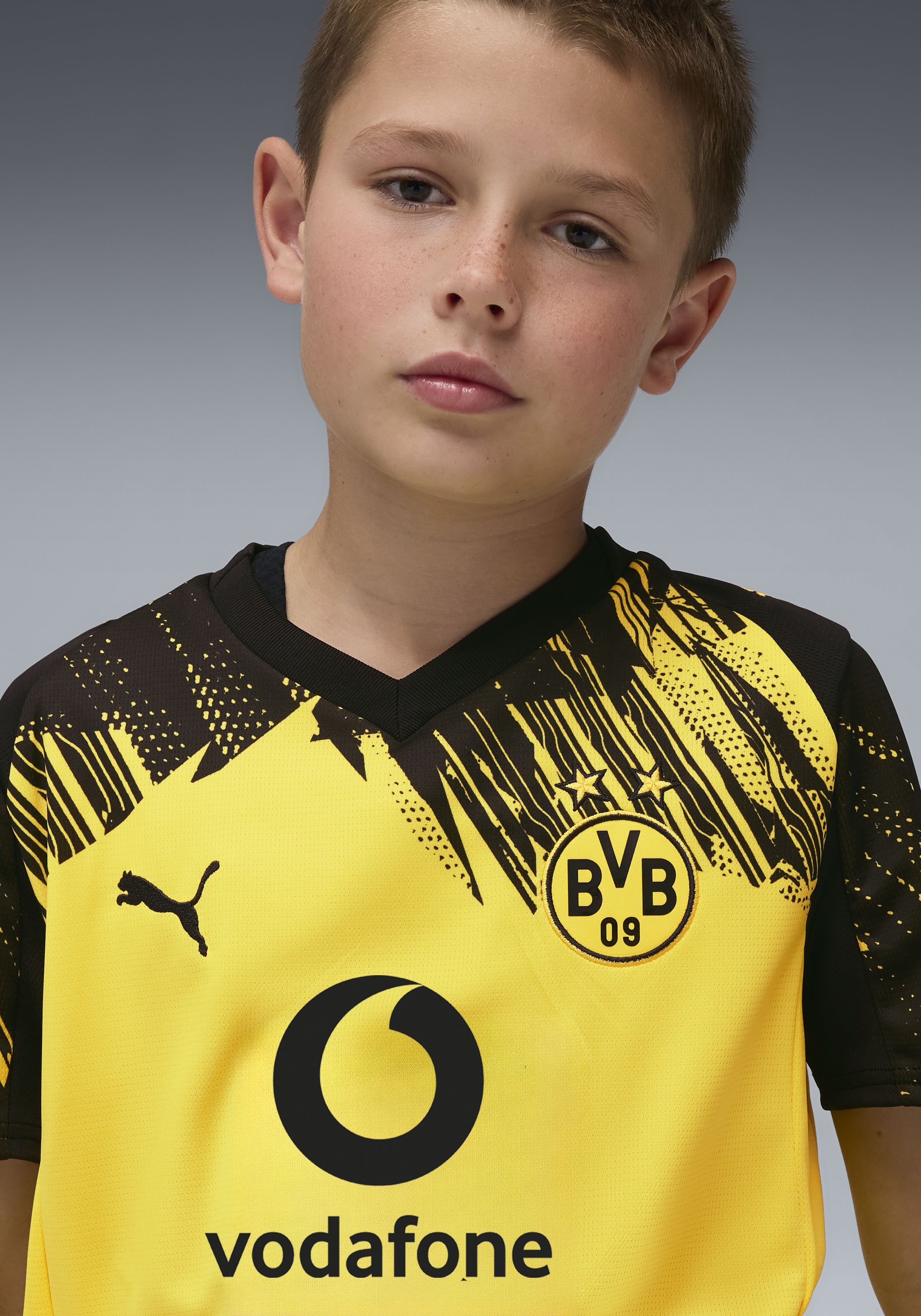 PUMA Trainingstop »BVB HOME JERSEY REPLICA JR WITH SPONSOR« Regular Fit, sportlicher Stil, ohne Kapuze, für Jugendliche