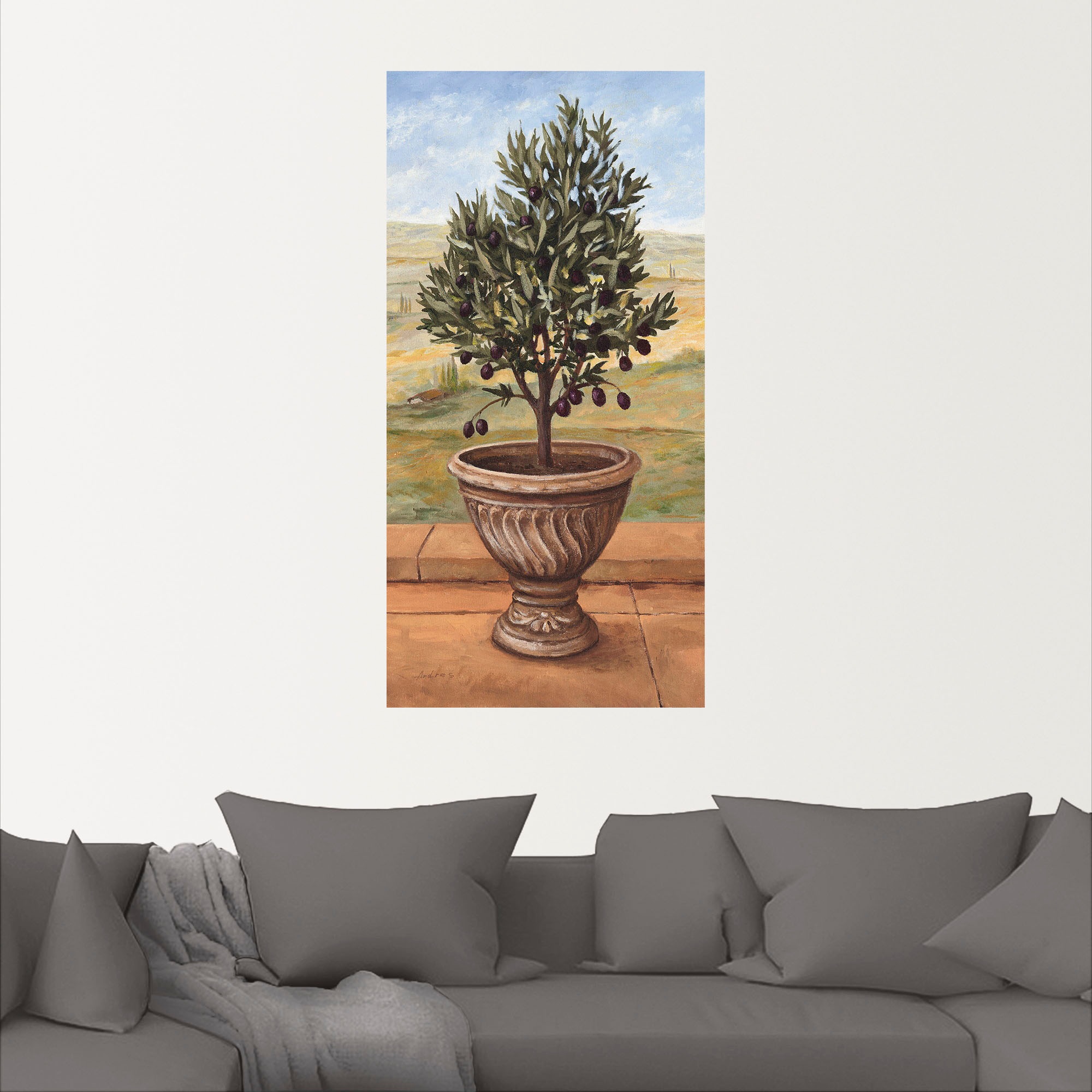 Artland Wandbild »Olivenbaum«, Pflanzen, (1 St.), als Alubild, Outdoorbild, Leinwandbild, Wandaufkleber, versch. Größen