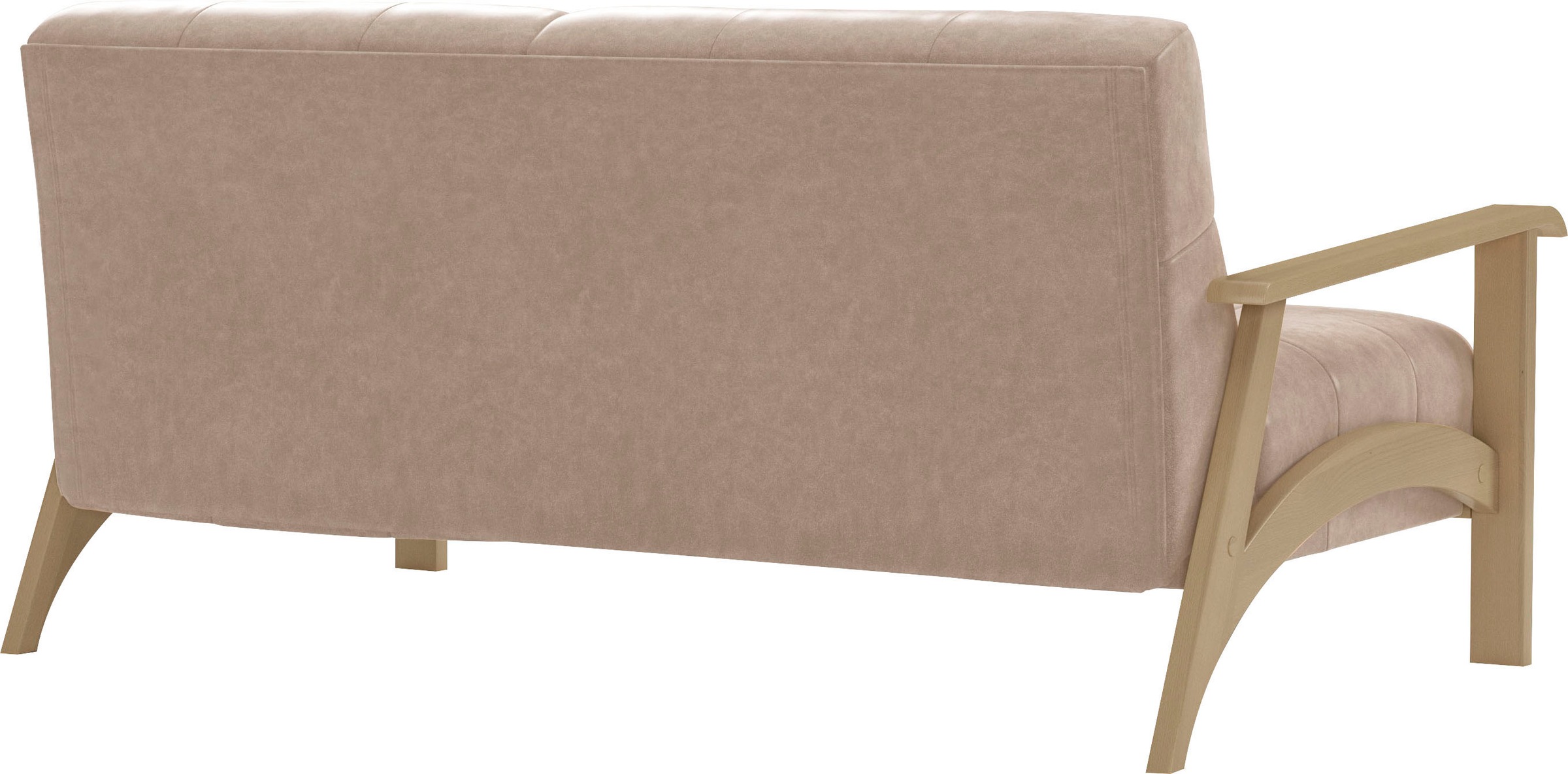 sit&more 2,5-Sitzer »Billund«, Armlehnen aus Buchenholz in natur, verschiedene Bezüge und Farben