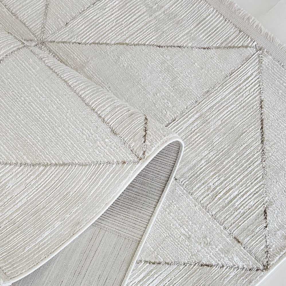 Sehrazat Teppich »Venus 8083« rechteckig 11 mm Höhe Kurzflor, Geometrische Vintage Optik, mit Fransen, Wohnzimmer