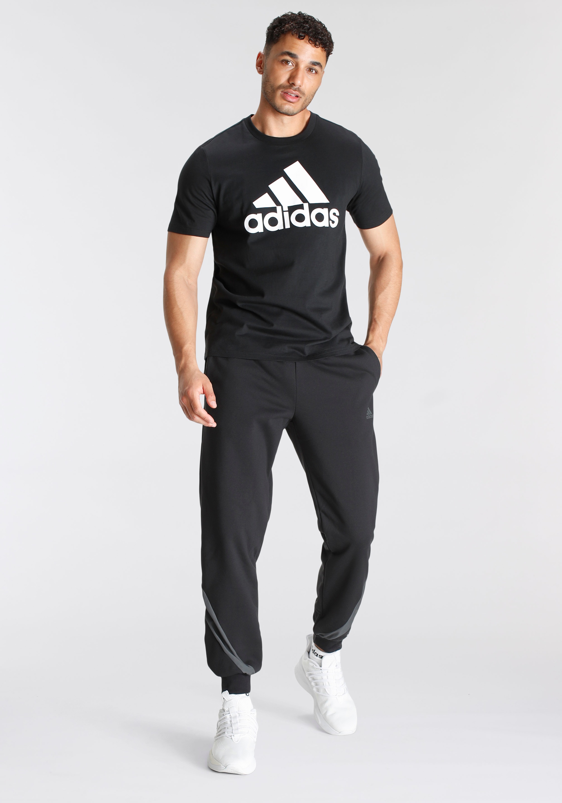 adidas Sportswear T-Shirt »M BL SJ T« Kurzarm, für Fitness und Freizeit, mit großem Logodruck