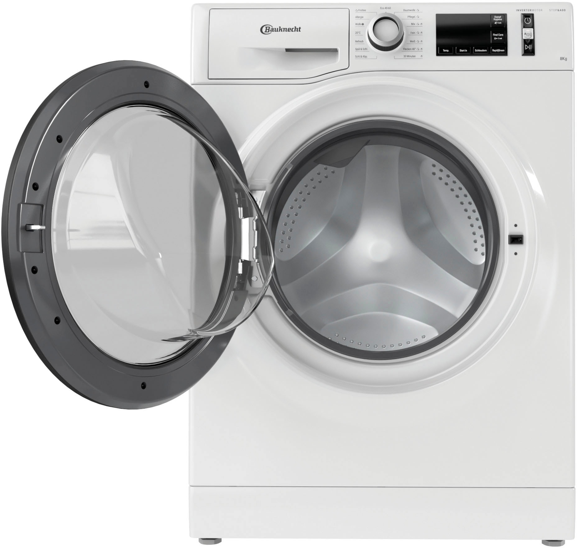 BAUKNECHT Waschmaschine, W Active 8A, 8 kg, 1400 U/min mit 3 Jahren XXL  Garantie