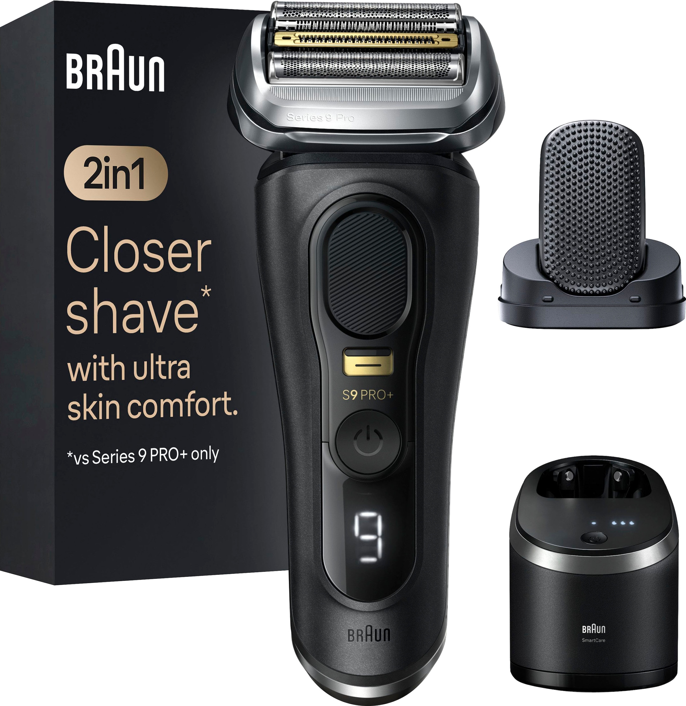 Braun Elektrorasierer »Series 9 Pro+ 9590cc«, Reinigungsstation, Precision ProTrimmer