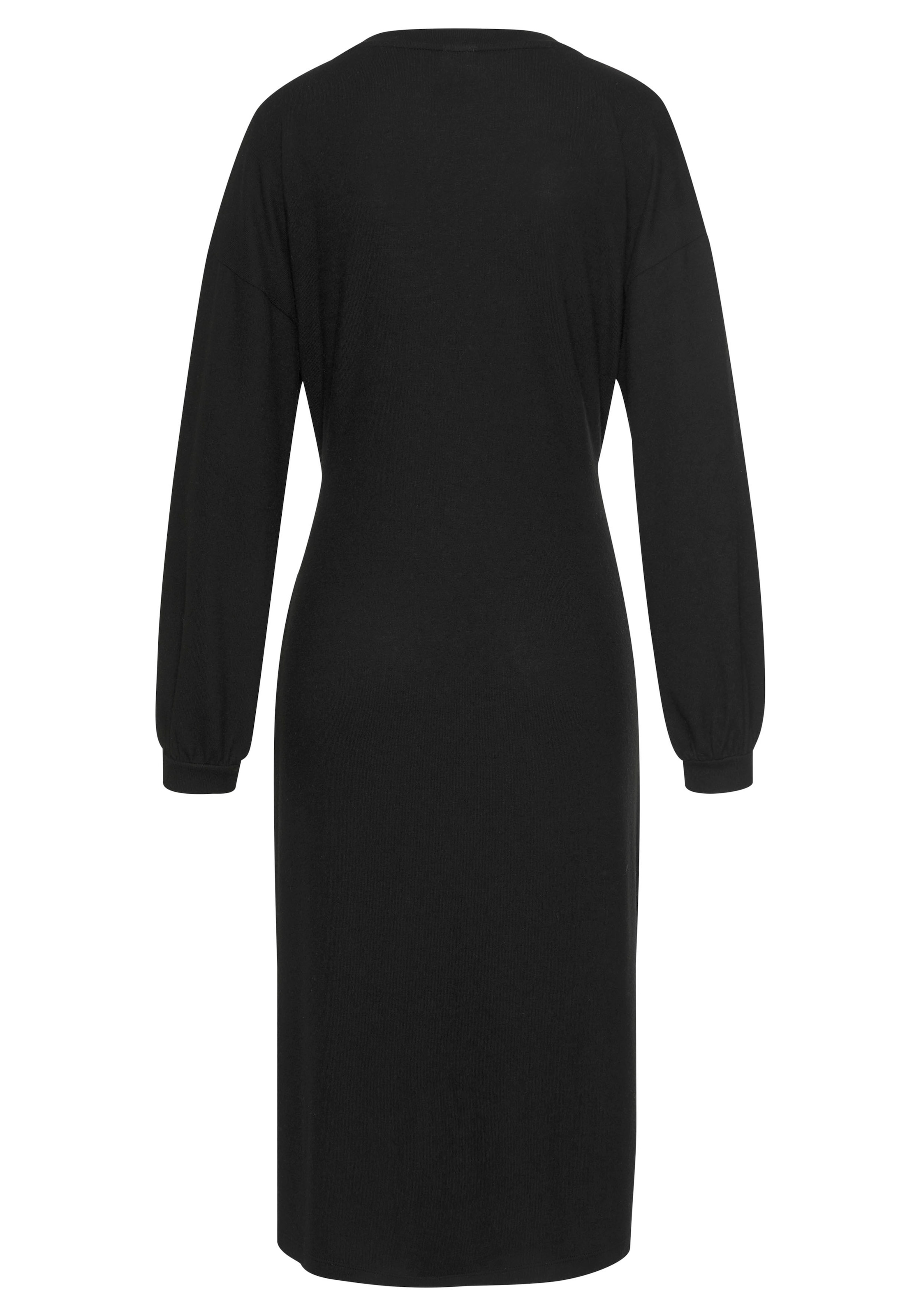 LASCANA Strickkleid, Loungekleid mit Taillengürtel, Loungewear