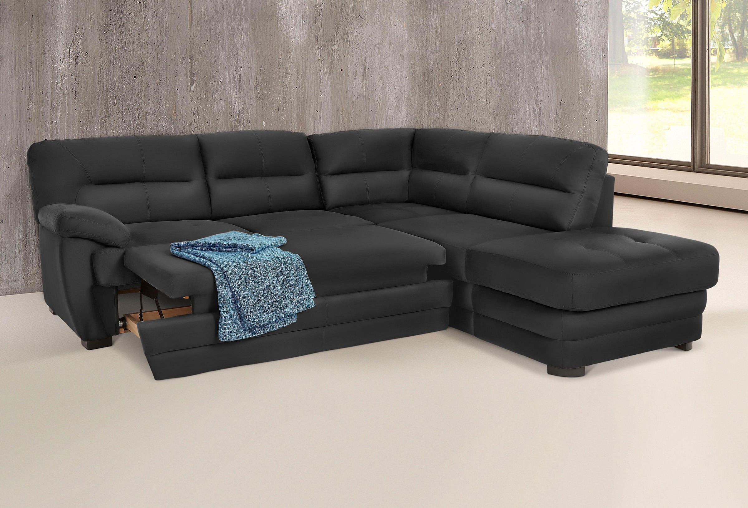COTTA Ecksofa »Royale L-Form«, wahlweise mit Bettfunktion