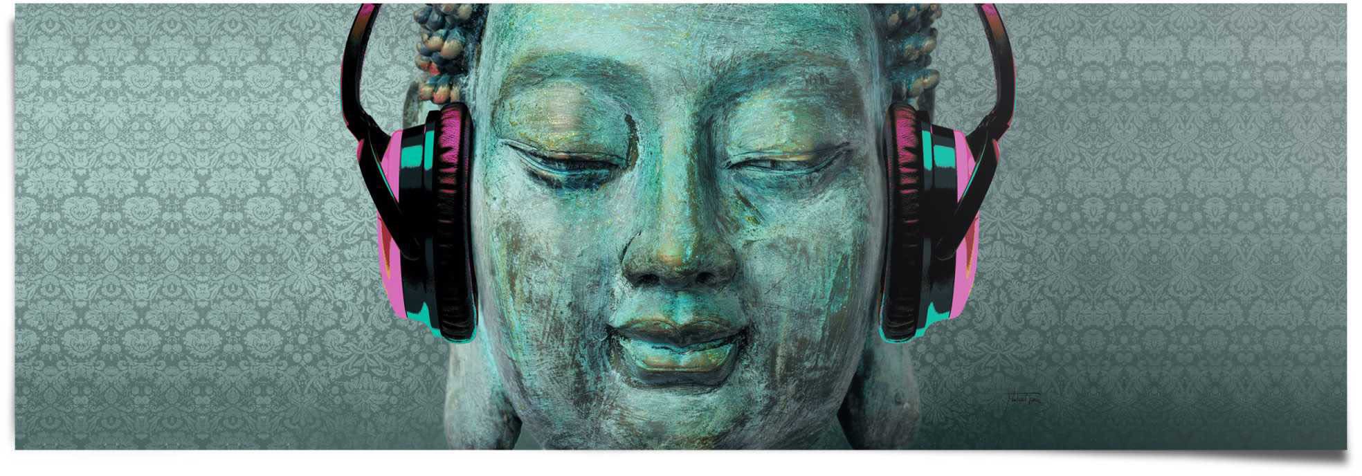 Reinders! Poster St.) »Buddha Kopfhörer«, (1 Rechnung bestellen auf