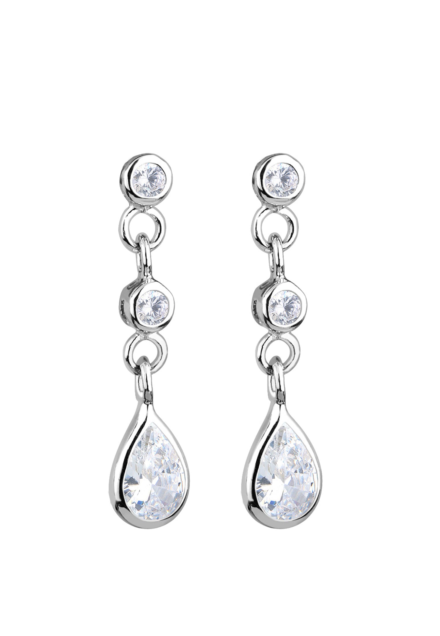 Elli Paar Ohrhänger »Ohrringe Tropfen Zirkonia Elegant Funkelnd 925 Silber«
