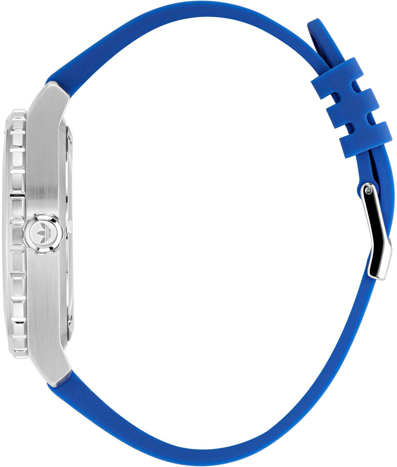 adidas Originals Quarzuhr »DISCOVERER ONE«, Armbanduhr, Herren, Damen, Silikonarmband, wasserabweisend bis 5 bar