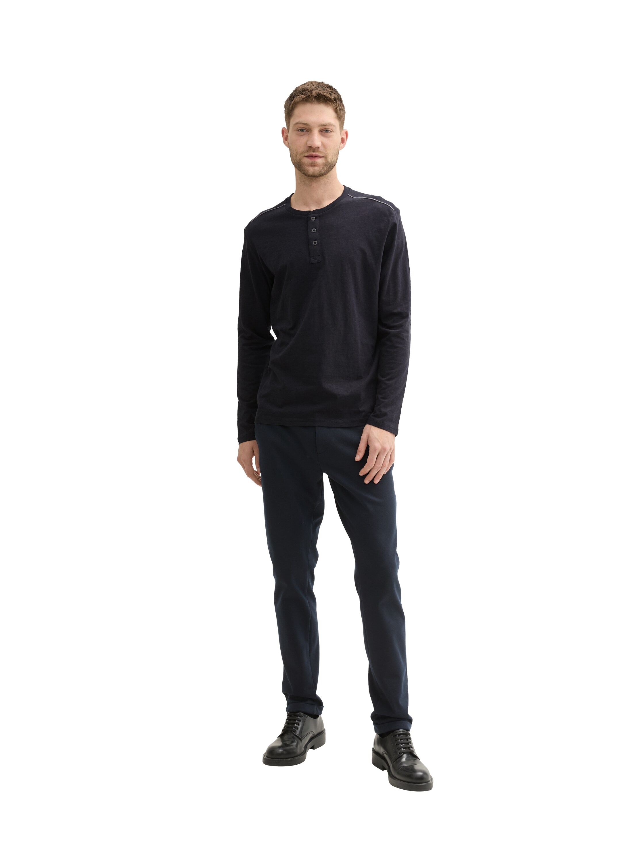 TOM TAILOR Langarmshirt mit Knopfleiste
