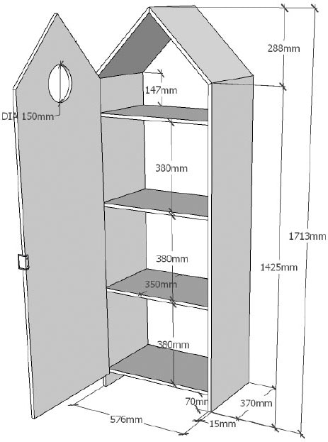 Vipack Drehtürenschrank »Casami«, (Made in Europe), in Strandhaus-Optik
