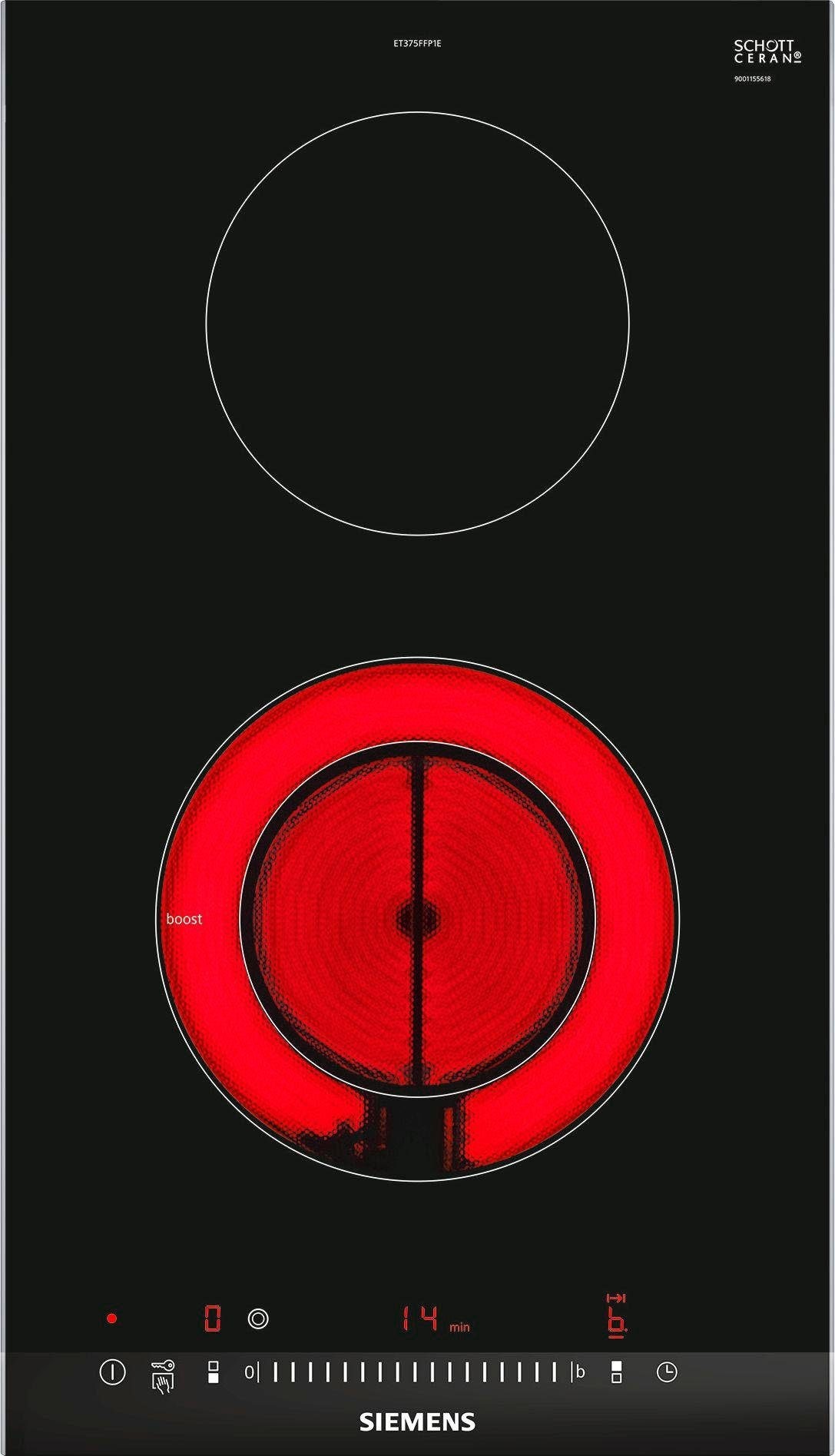 SCHOTT ET375FFP1E XXL Elektro-Kochfeld mit Jahren Garantie von CERAN® »ET375FFP1E«, SIEMENS 3