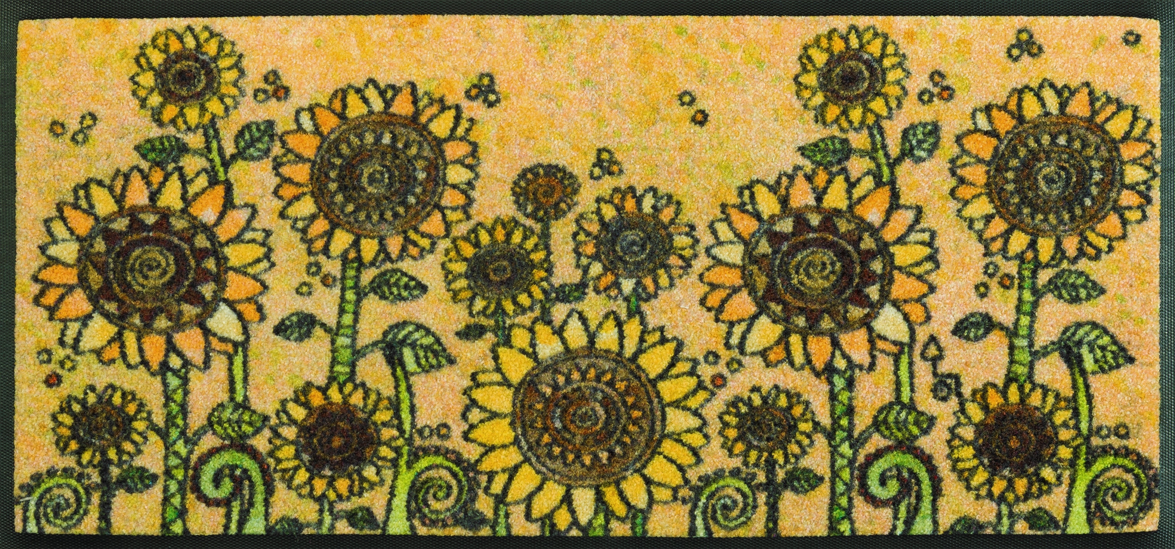 wash+dry by Kleen-Tex Fußmatte »und Läufer Sunny Field« rechteckig 7 mm Höhe